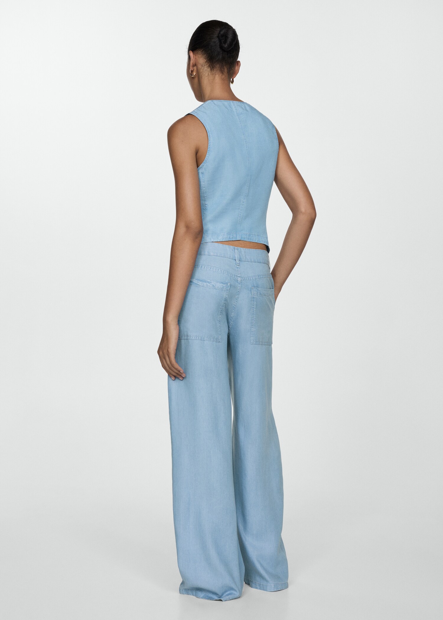 Pantalon wideleg Lyocell - Verso de l’article
