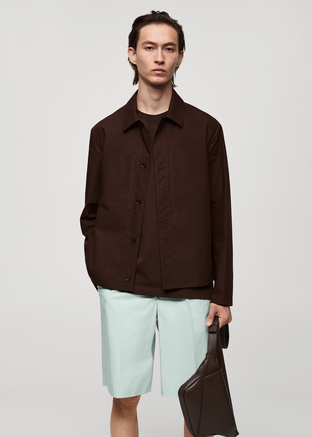 Mango Jacke aus 100 % Baumwolle mit Taschen