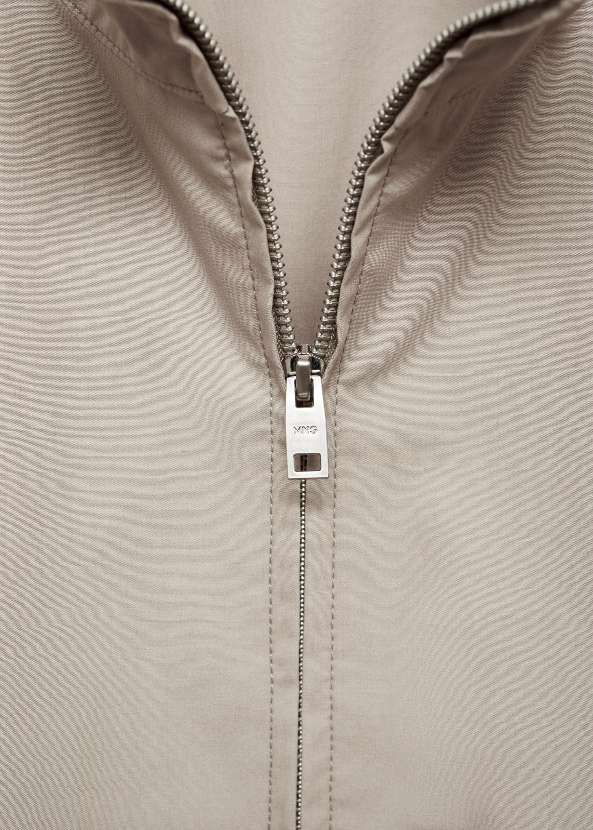 Zip-up lyocell jacket - Details of the article 8