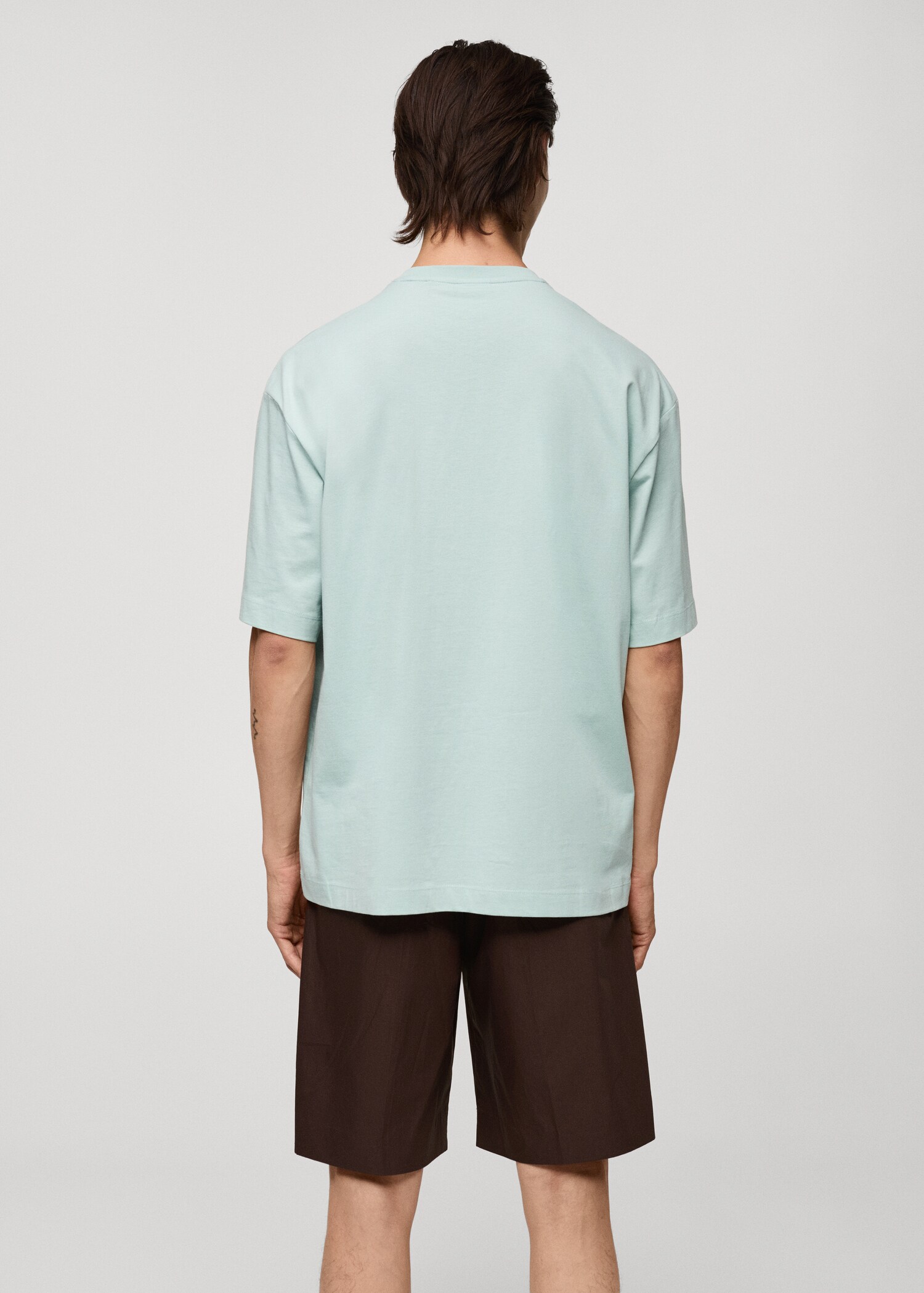 100% cotton oversized t-shirt - Reverse of the article