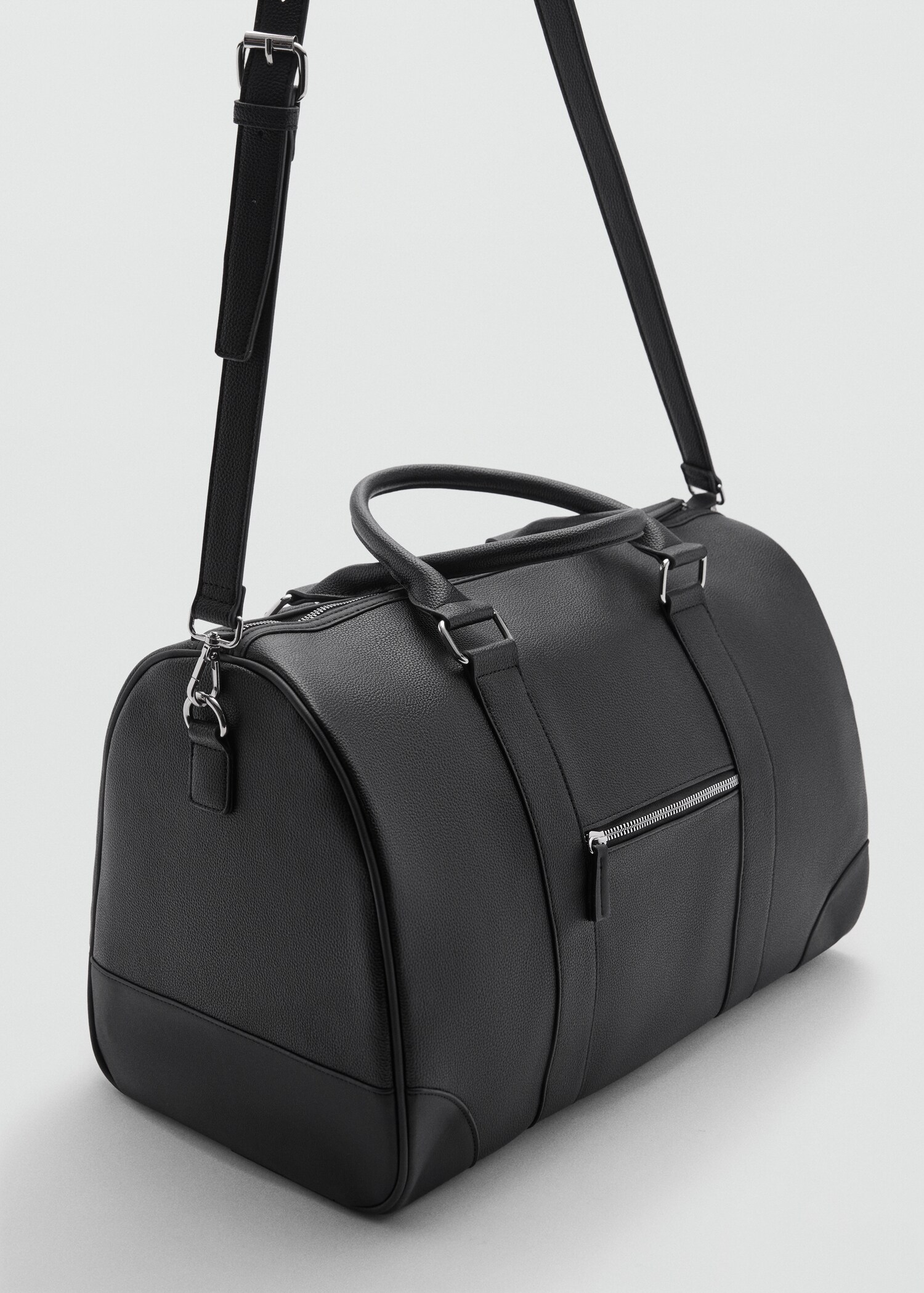 Patent leather-effect bowling bag - Medium plane