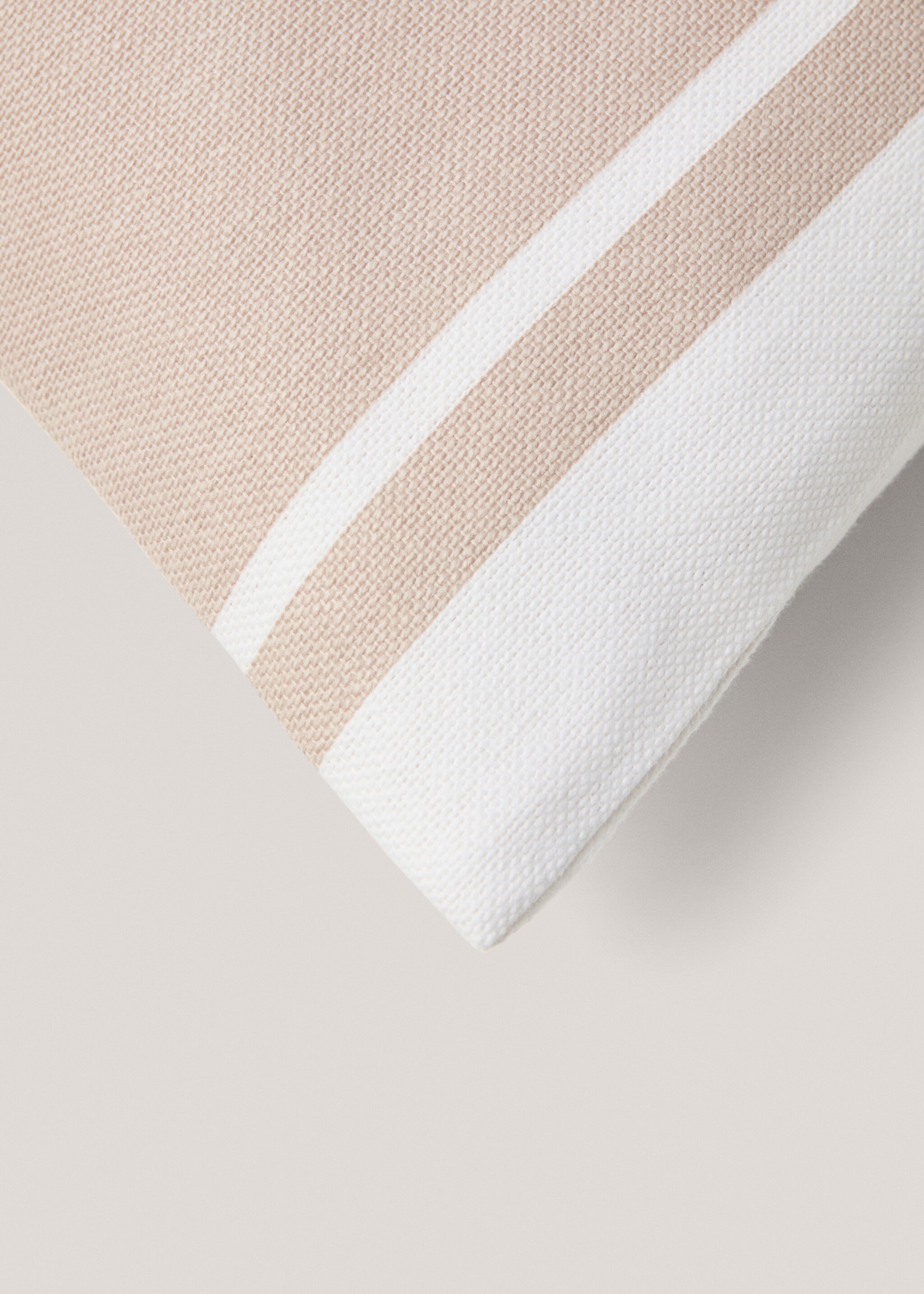 Cotton striped cushion cover 45x45cm - Details of the article 3