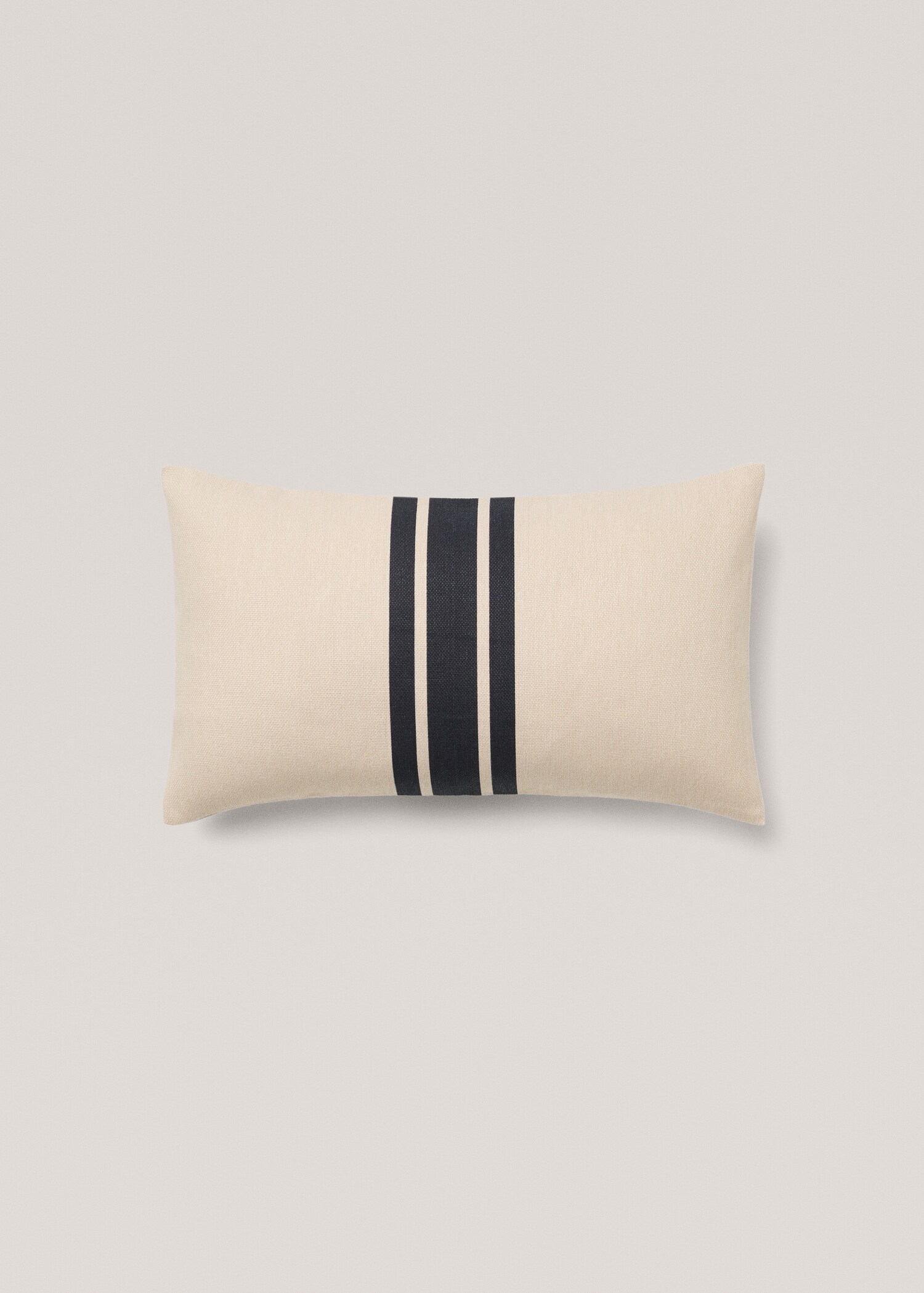 Double-stripe cotton cushion cover 30x50cm - Article without model