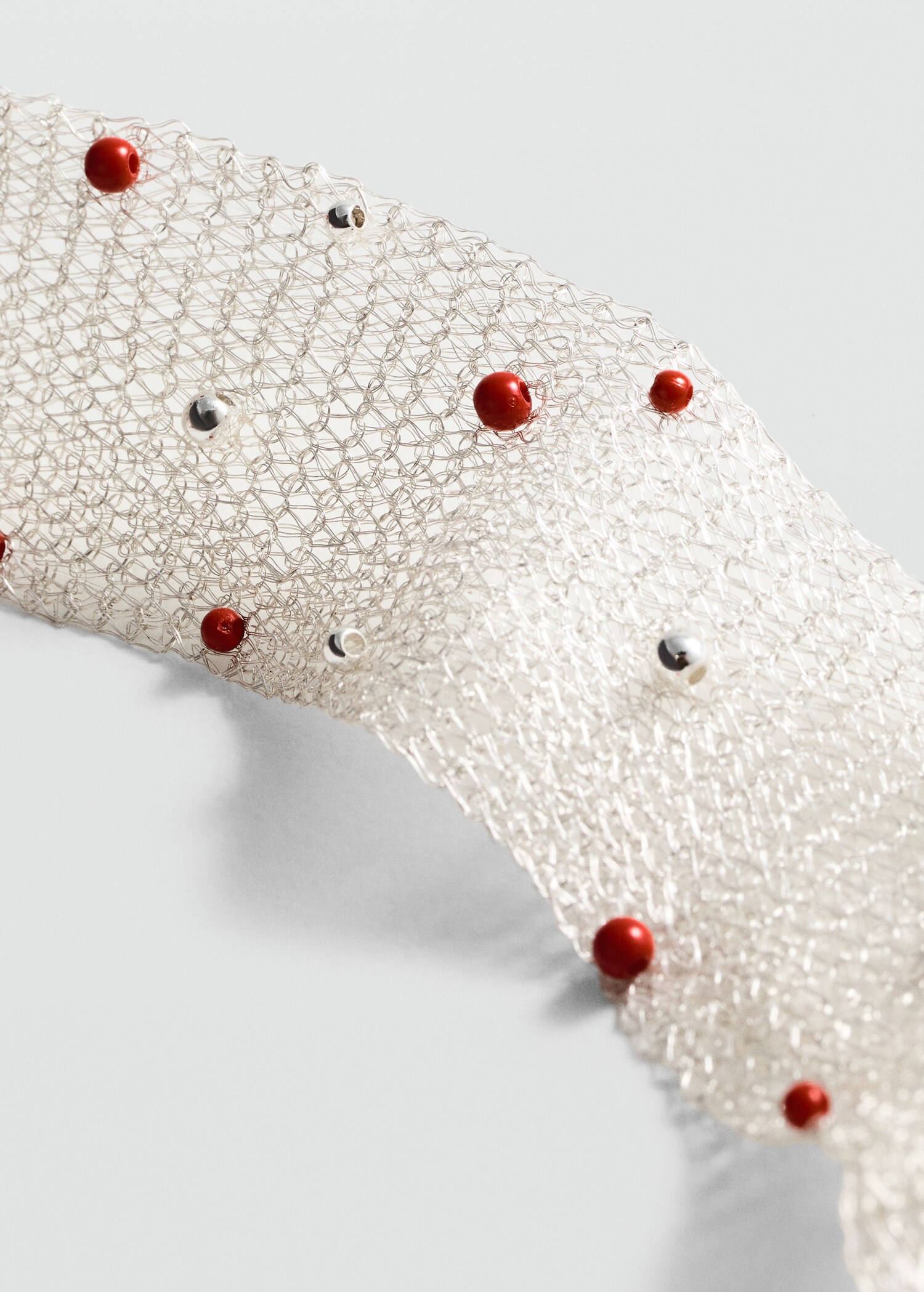 Choker with mesh beads - Details of the article 1