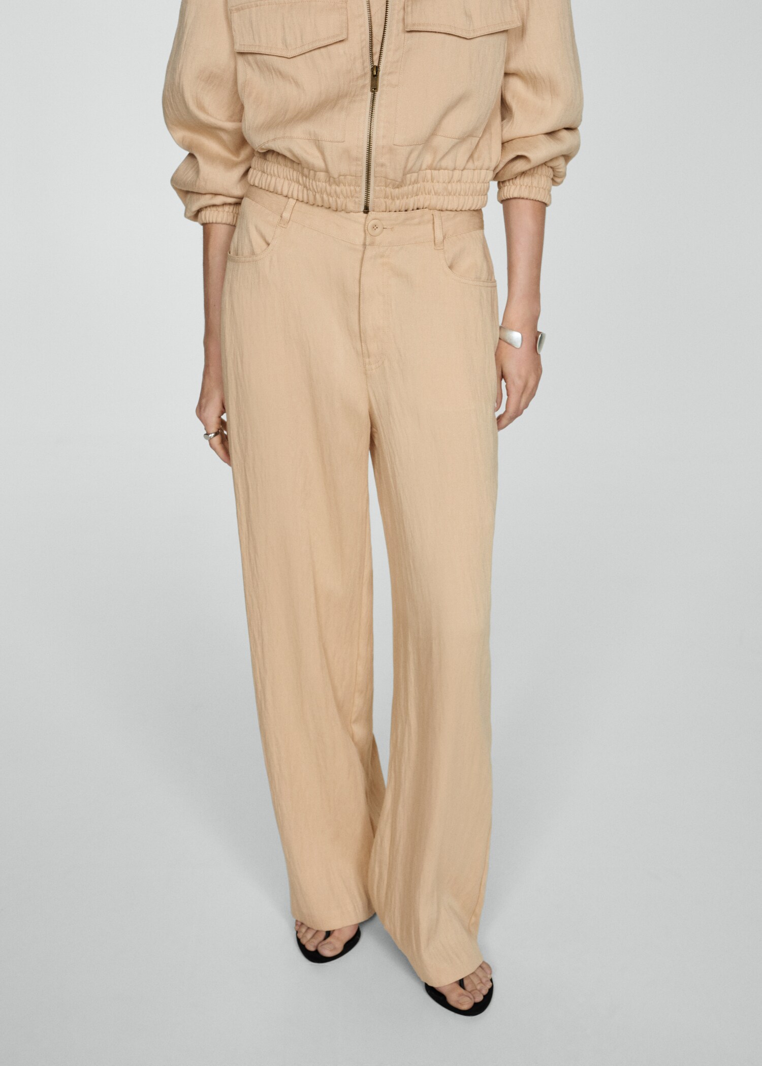 Pantalon droit fluide - Plan moyen