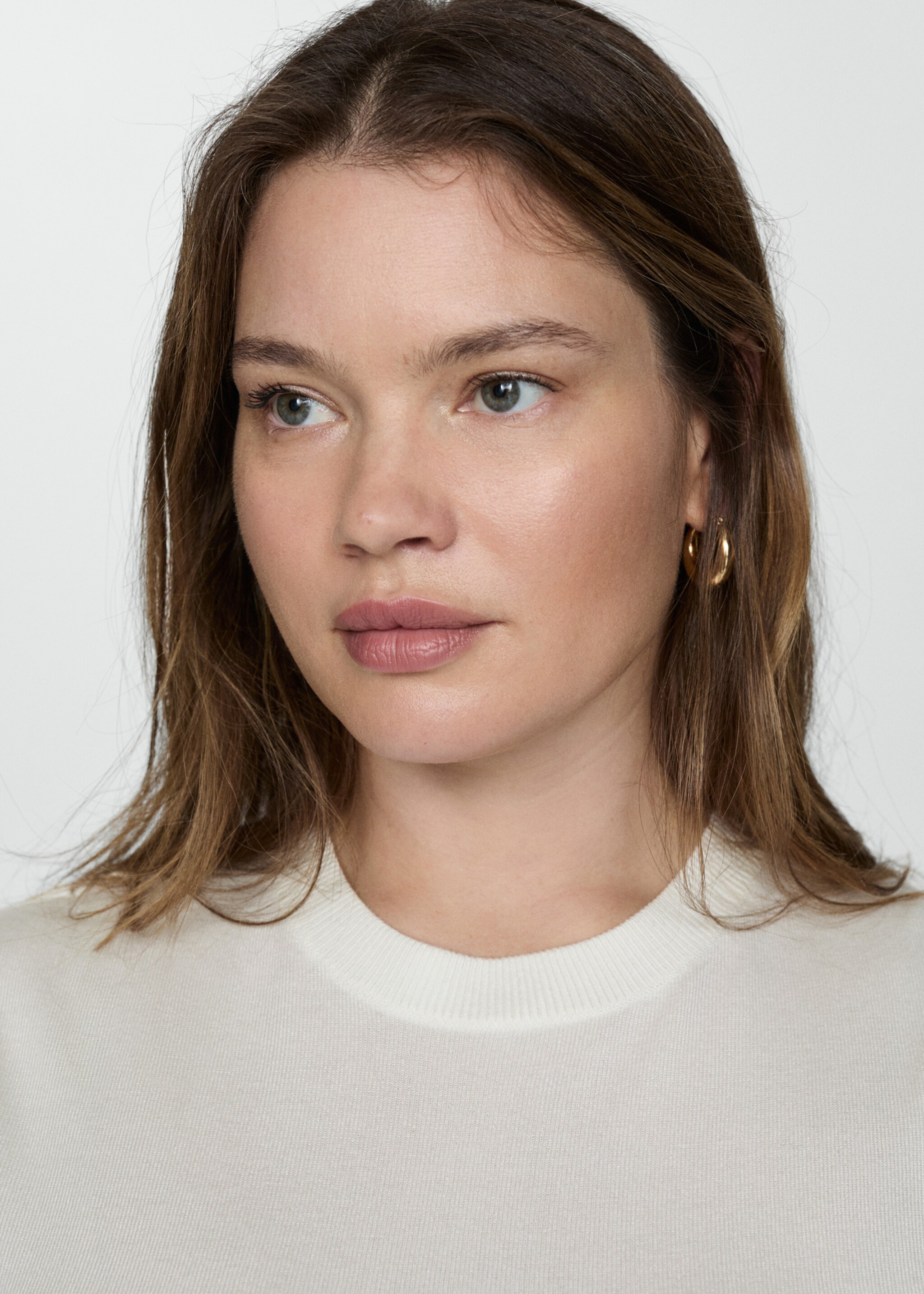 Short-sleeved fine-knit sweater - Details of the article 4
