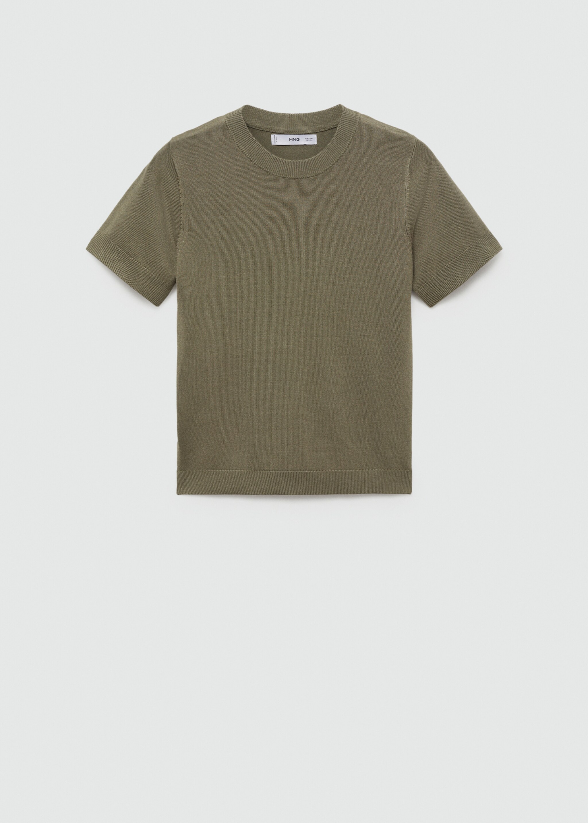 Short-sleeved fine-knit sweater - Article without model