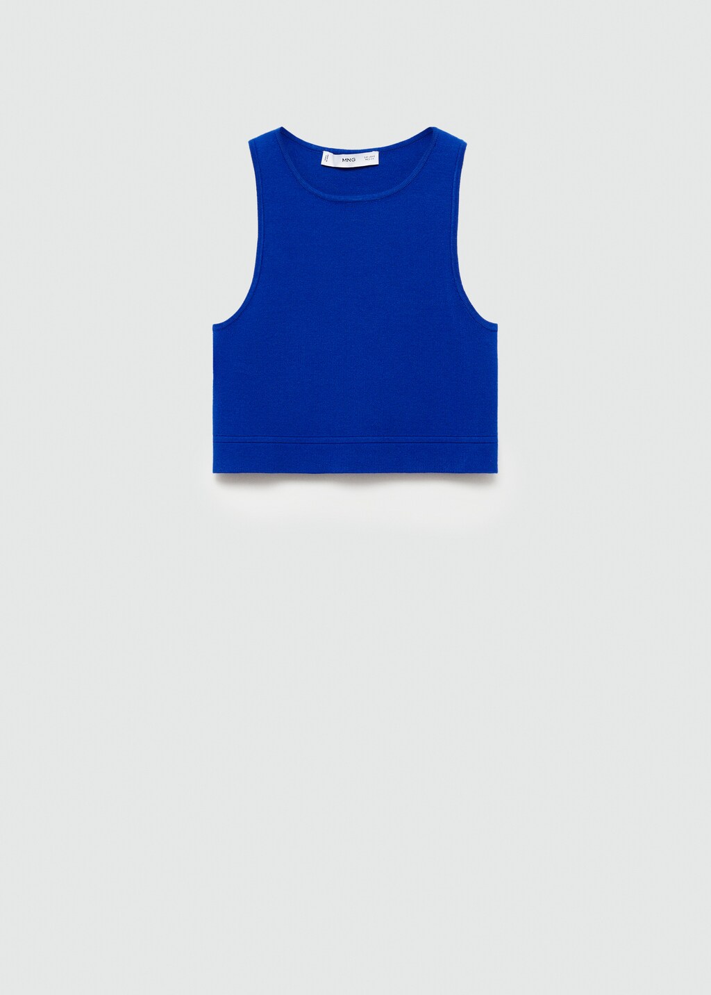 Knitted cropped top - Women | MANGO Syria