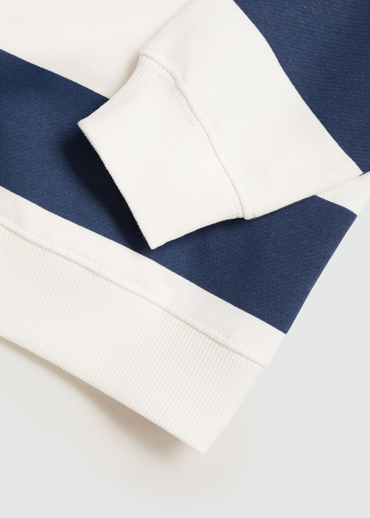Striped cotton-blend sweatshirt - Details of the article 0