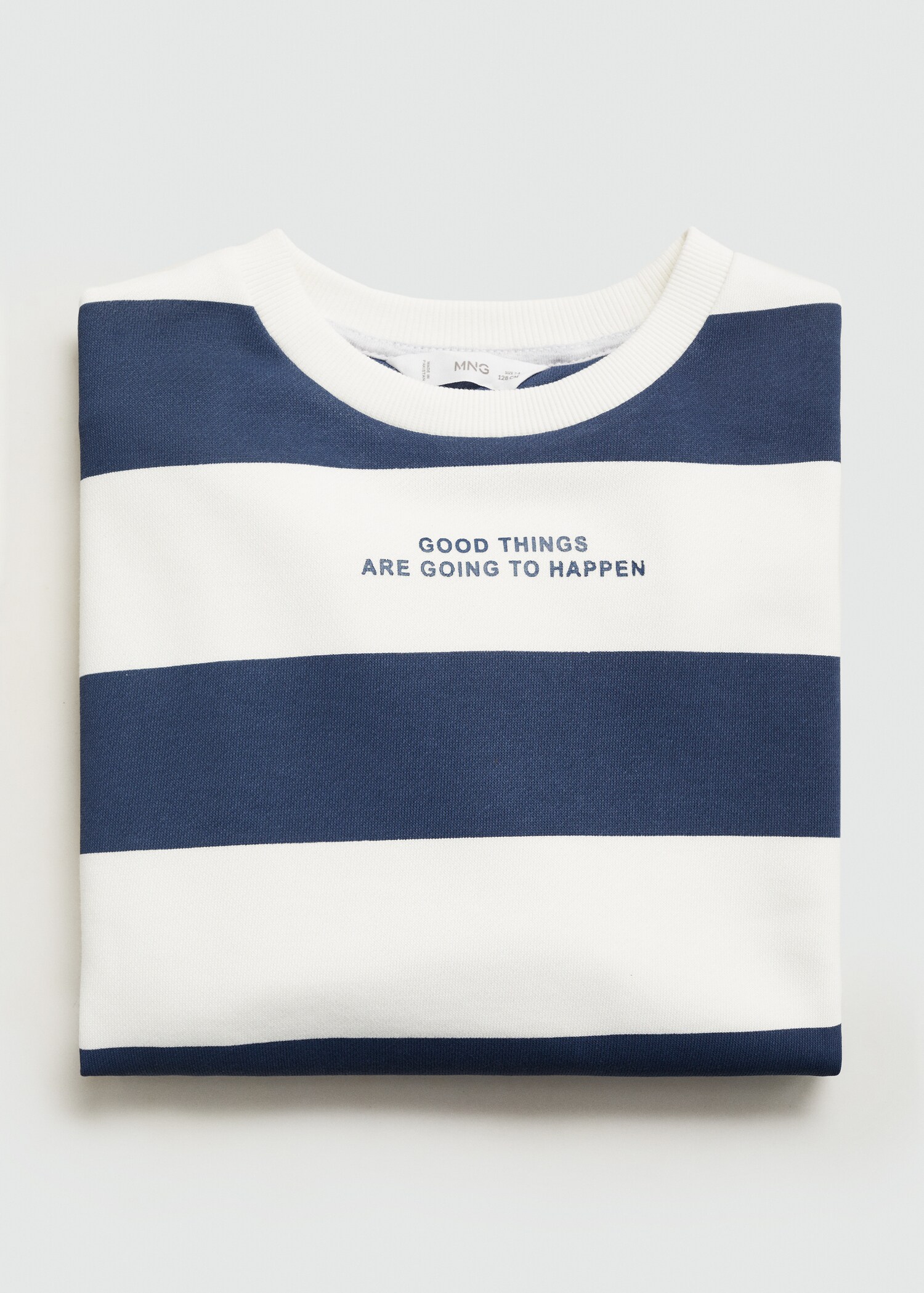 Striped cotton-blend sweatshirt - Details of the article 8