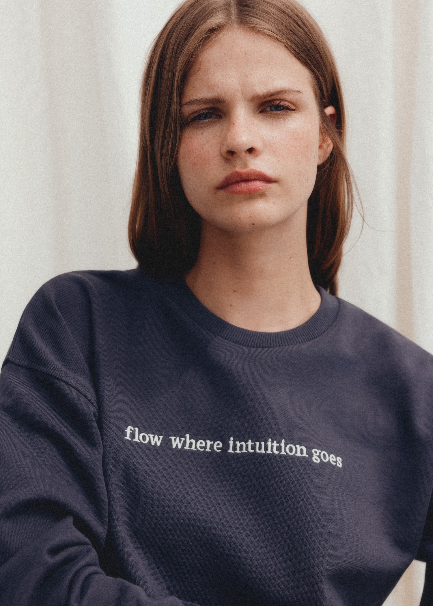 Embroidered detail cotton sweatshirt - Details of the article 5