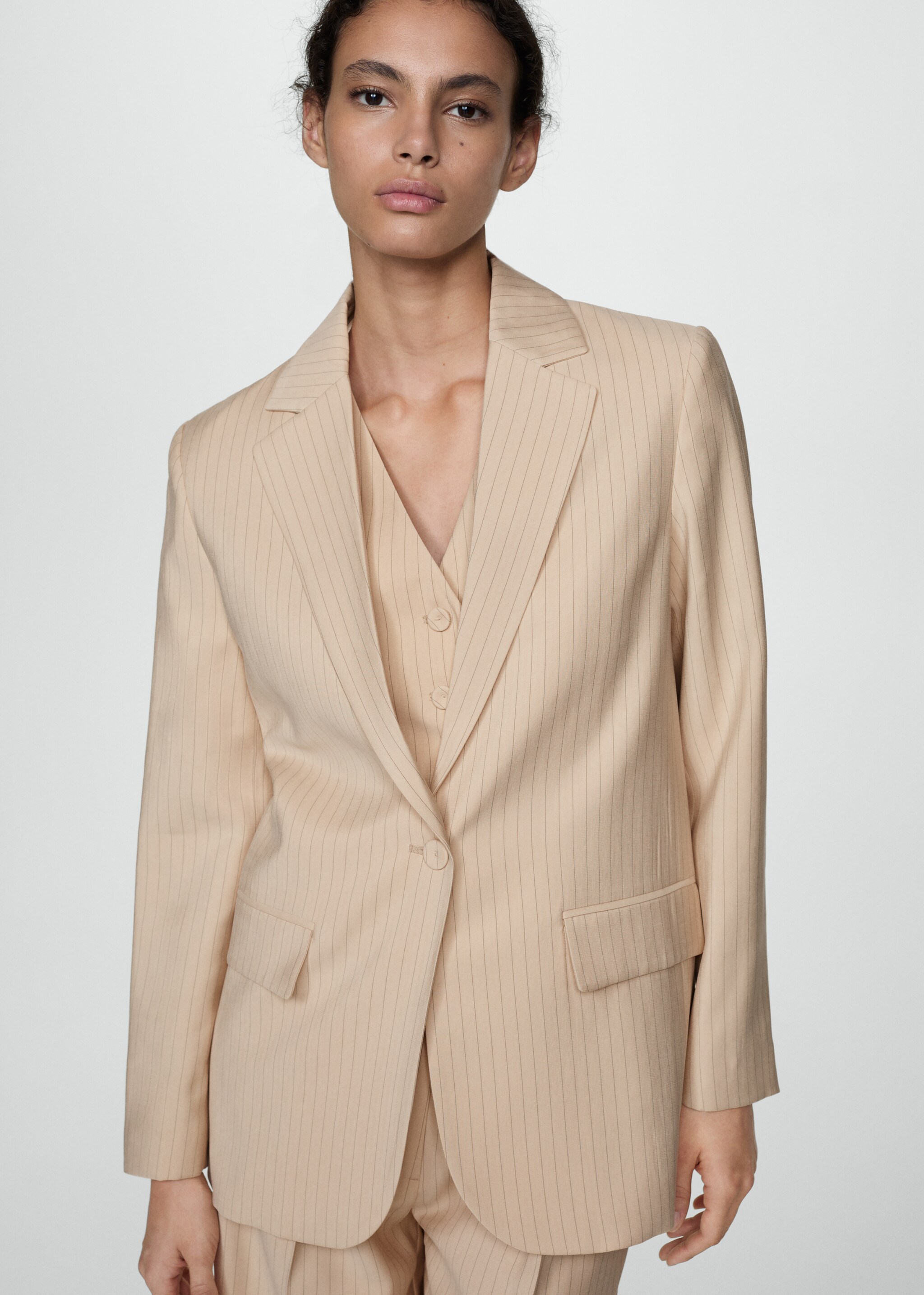 Pinstripe suit jacket - Medium plane