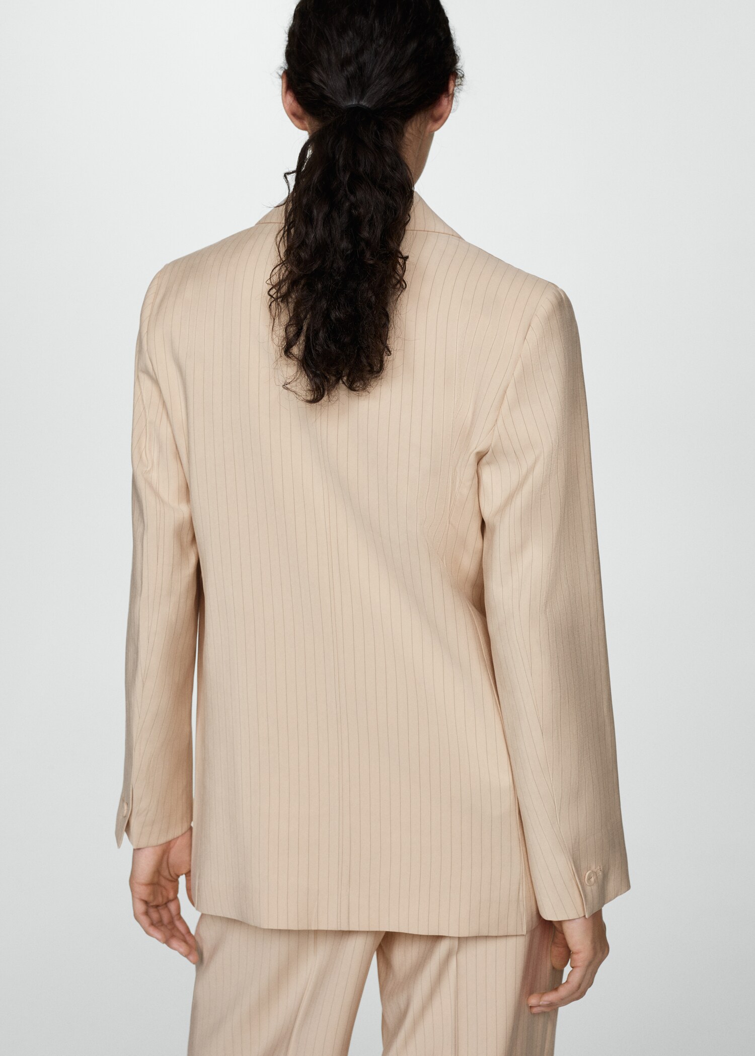 Pinstripe suit jacket - Reverse of the article