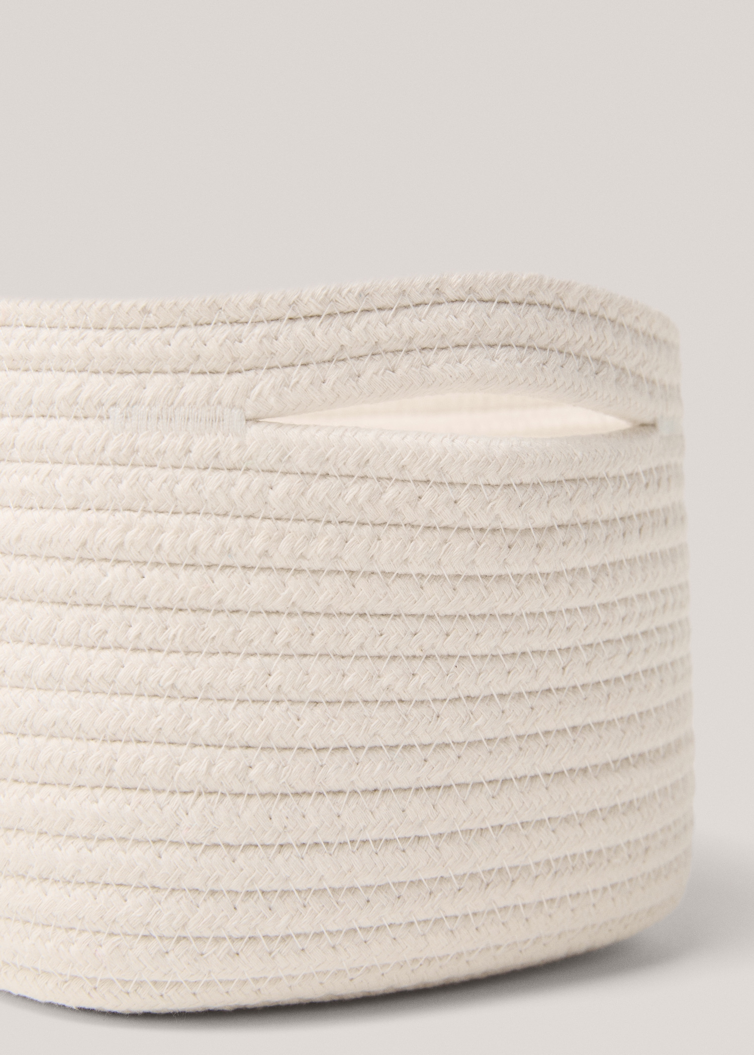 100% cotton lid for storage basket 27x17cm - Details of the article 1