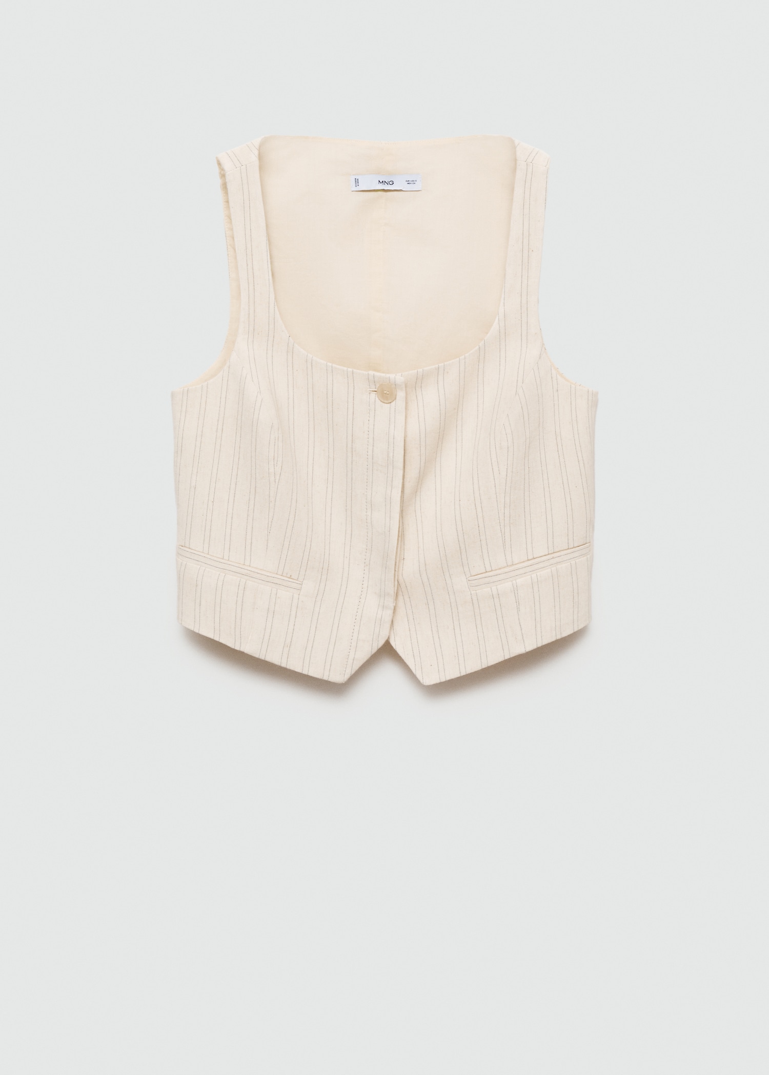 Striped suit waistcoat - Article without model