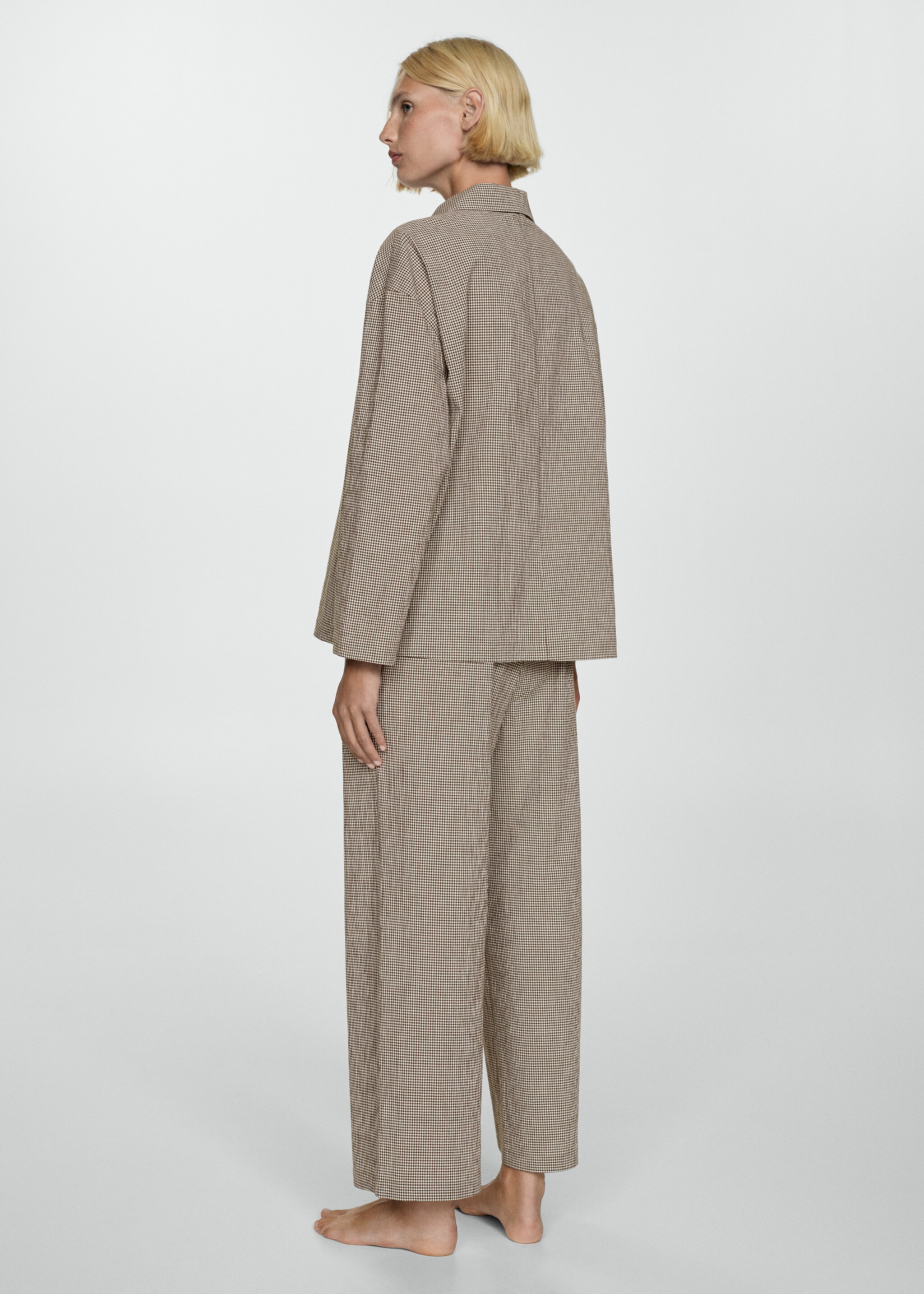 Pijama largo algodón - Reverso del artículo