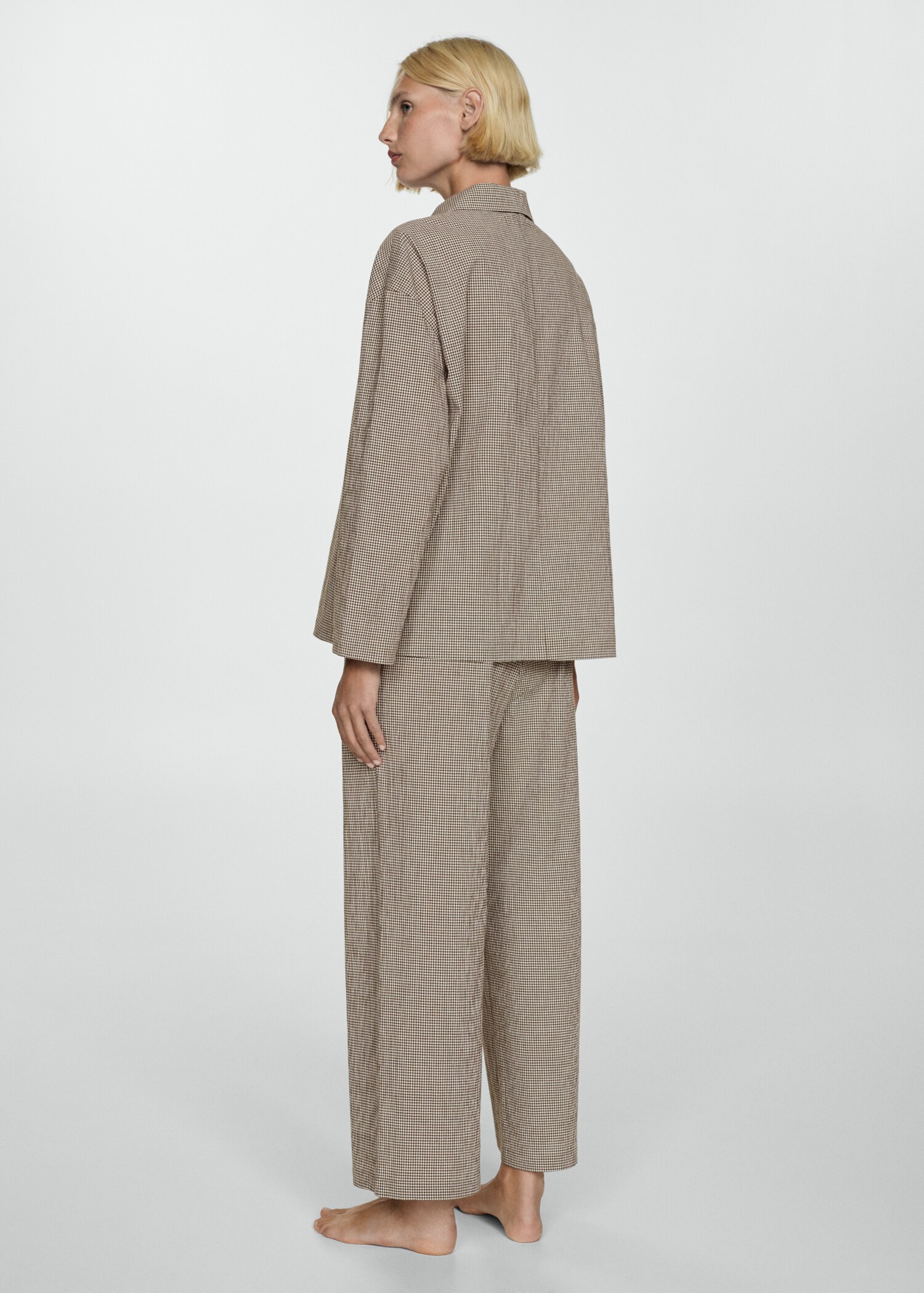 Pijama largo algodón - Reverso del artículo