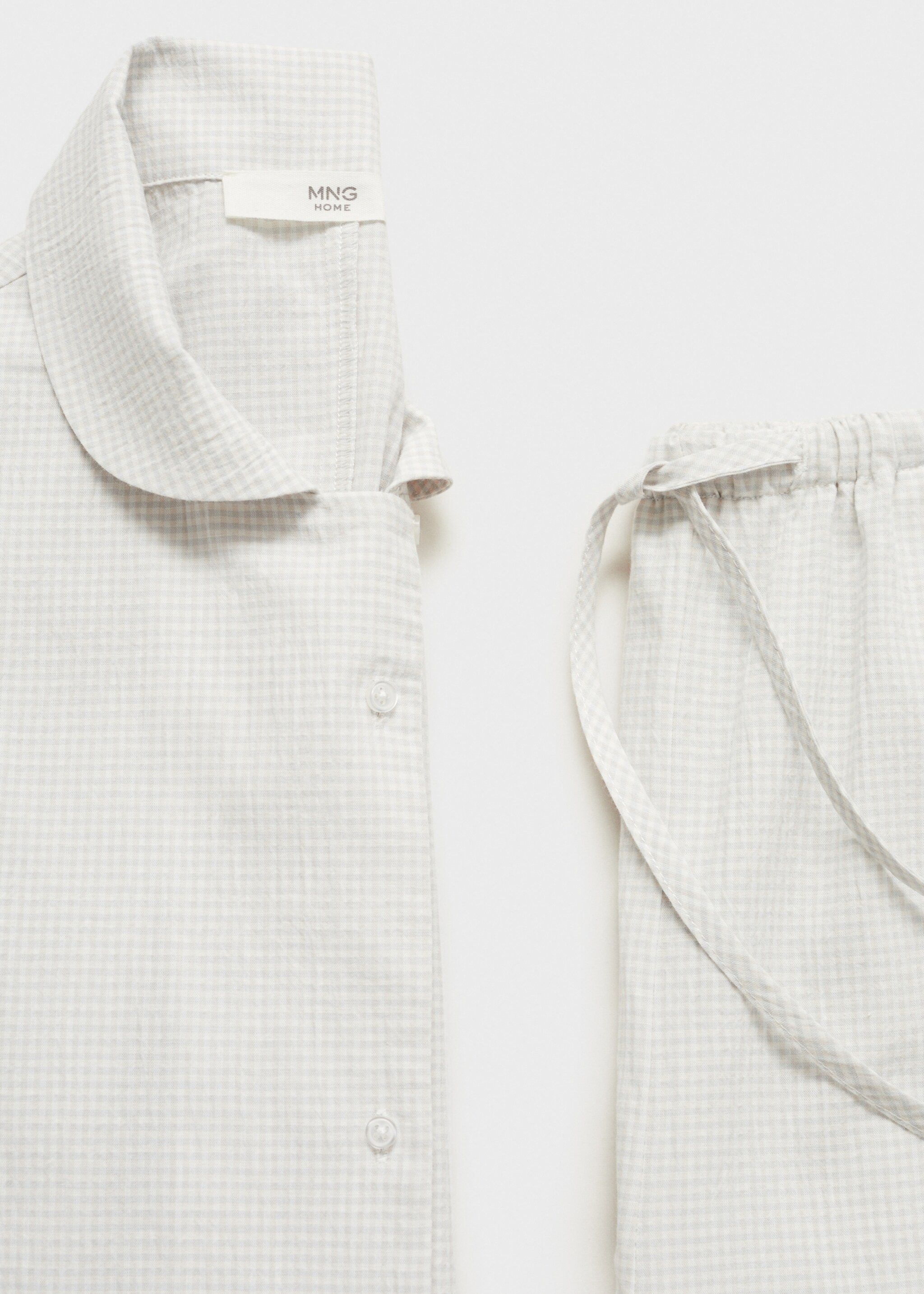 Cotton long pyjamas - Details of the article 0