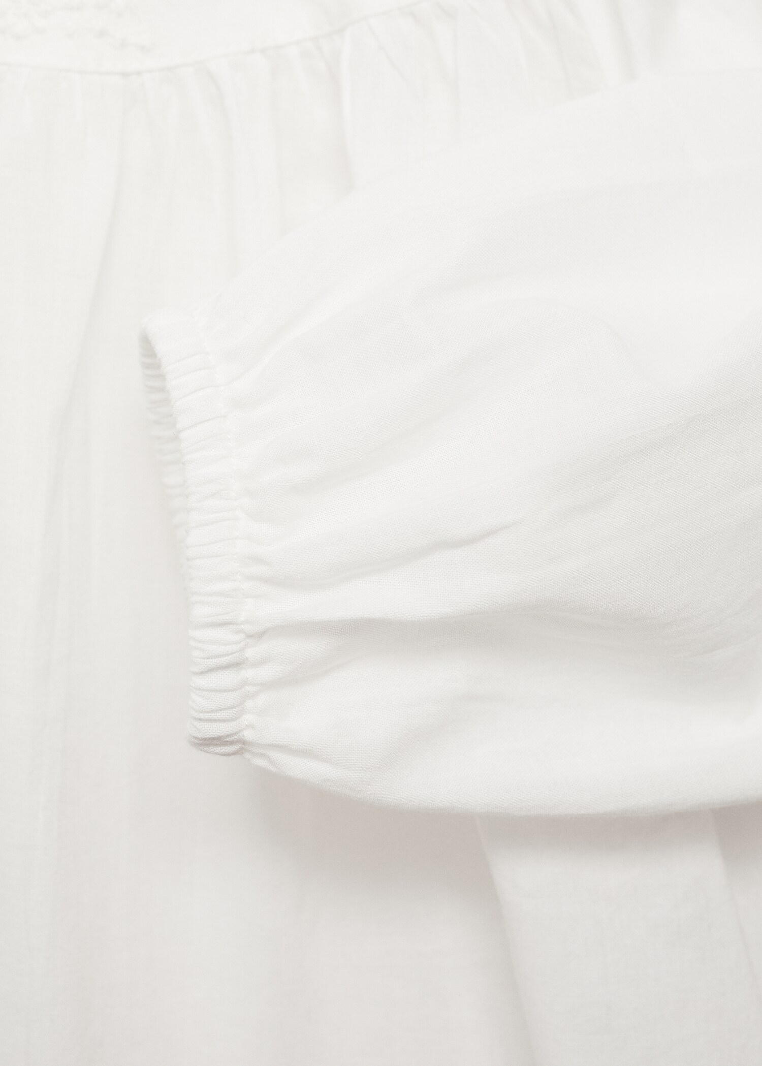 Embroidered cotton blouse - Details of the article 0