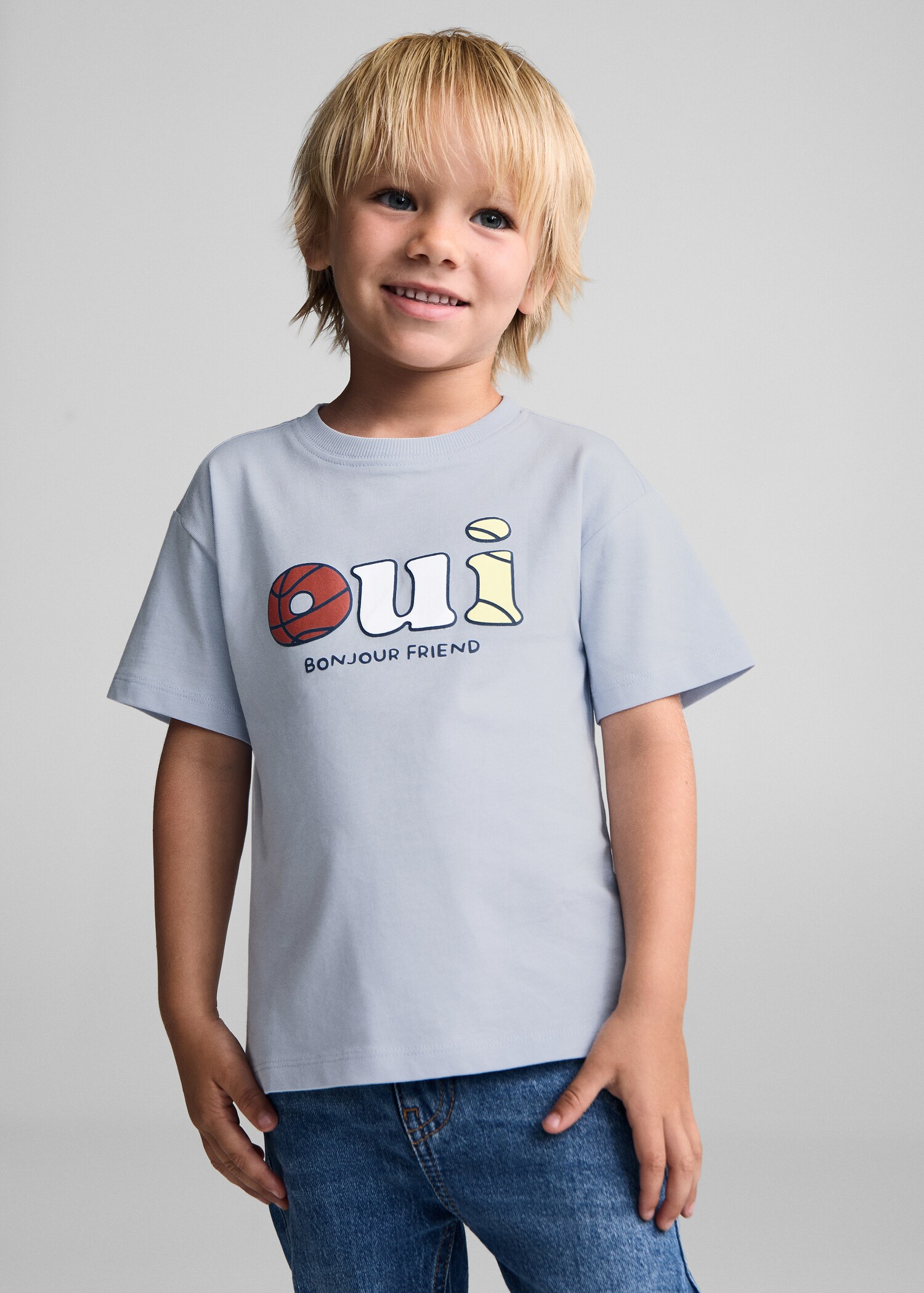 Printed cotton-blend T-shirt - Medium plane