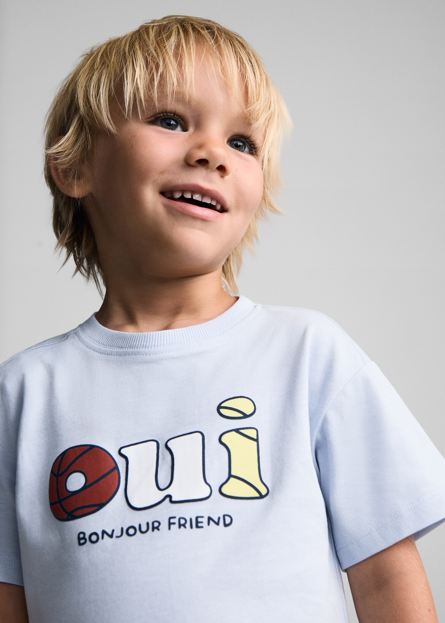 Printed cotton-blend T-shirt - Details of the article 1