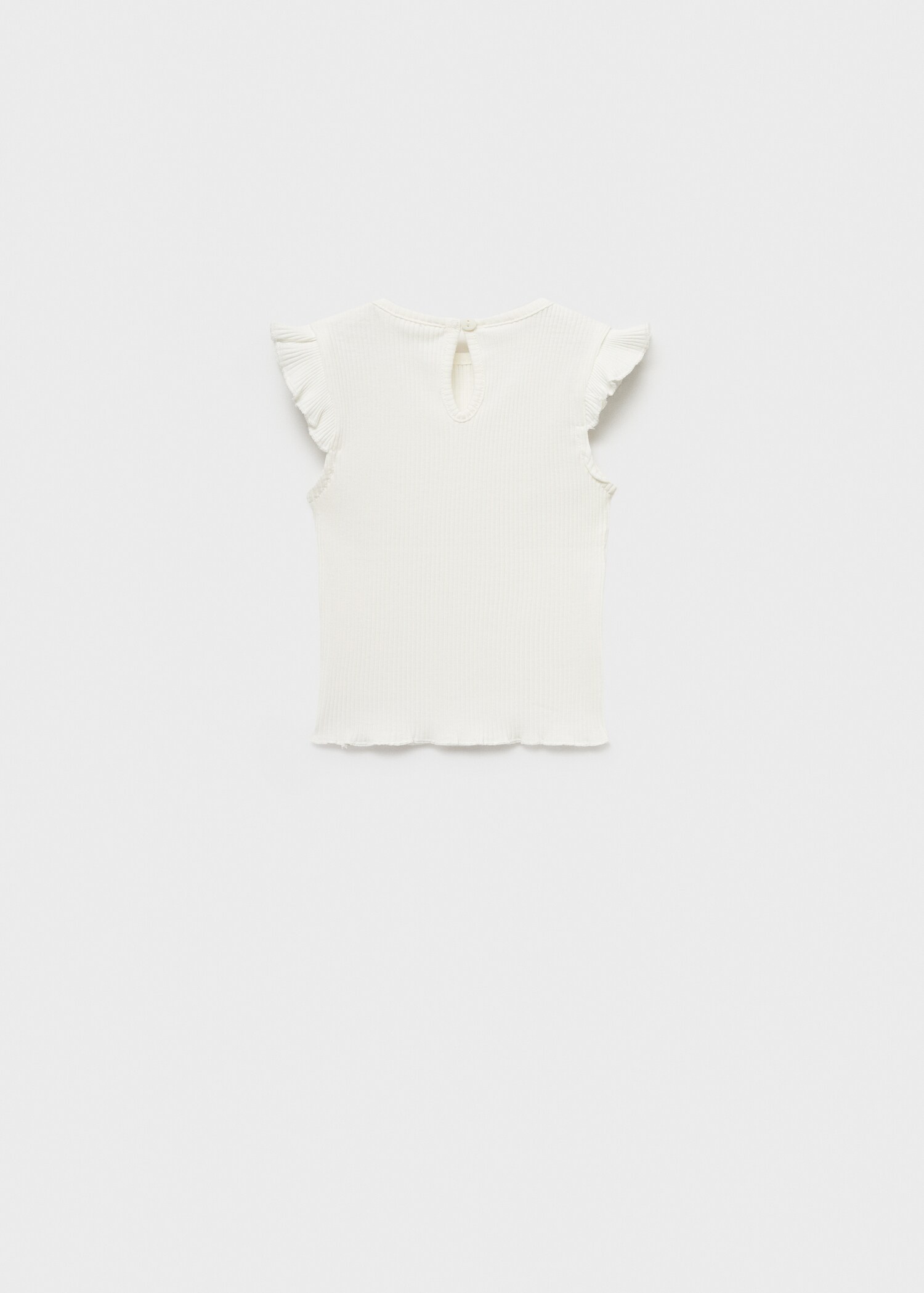 Frills cotton t-shirt - Reverse of the article