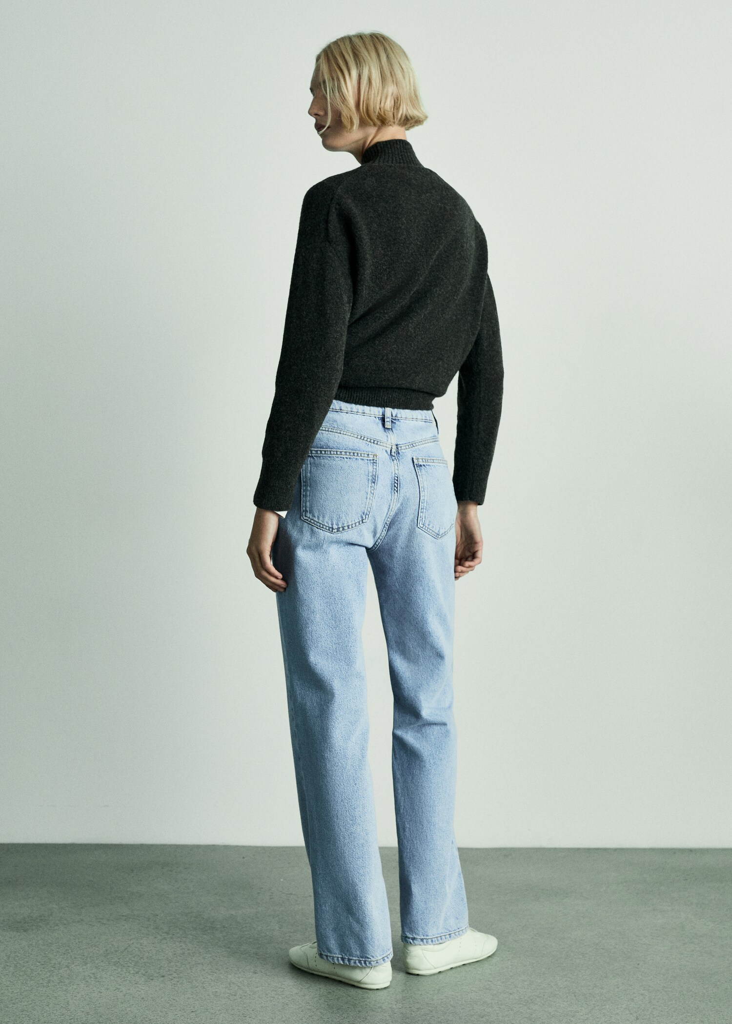 Jeans Matilda rectos tiro medio - Reverso del artículo