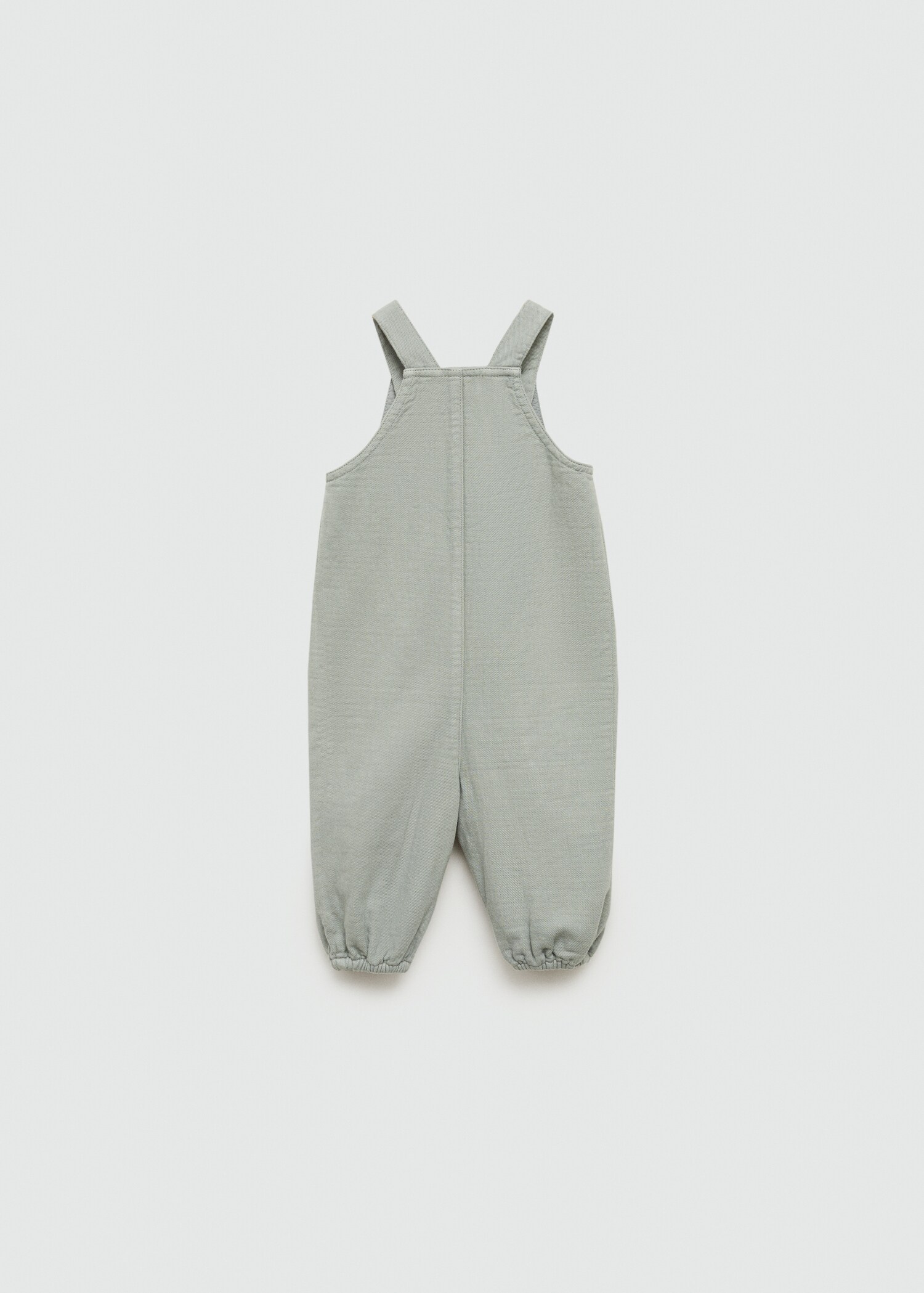 Long cheesecloth dungarees - Reverse of the article