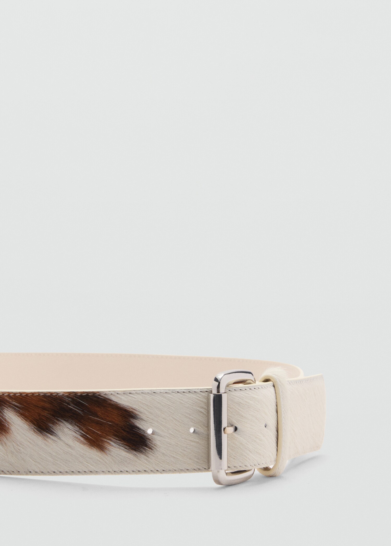 Buckle leather belt - Medium plane