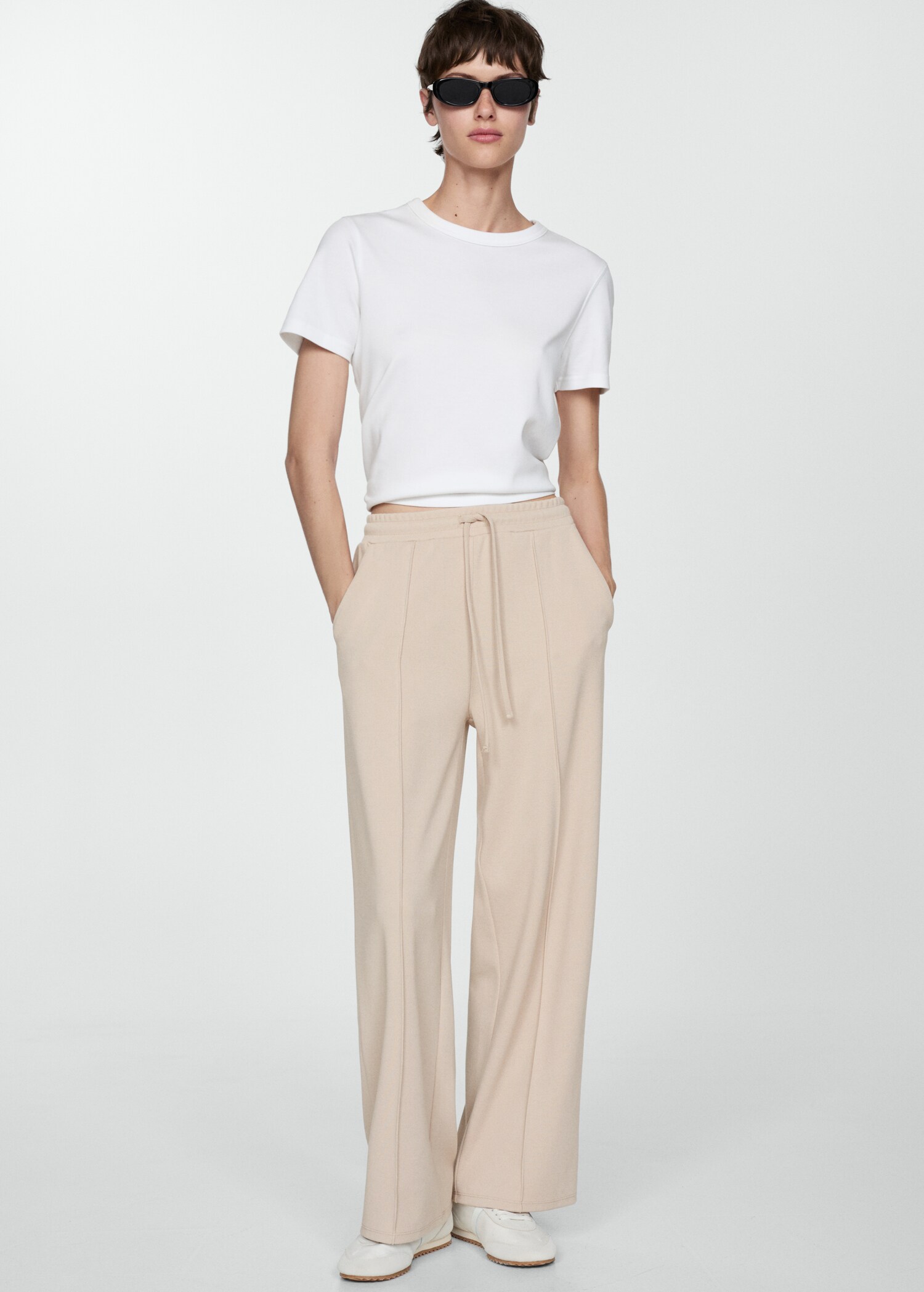 Seam-detail straight-fit trousers - Детальніше про товар 2