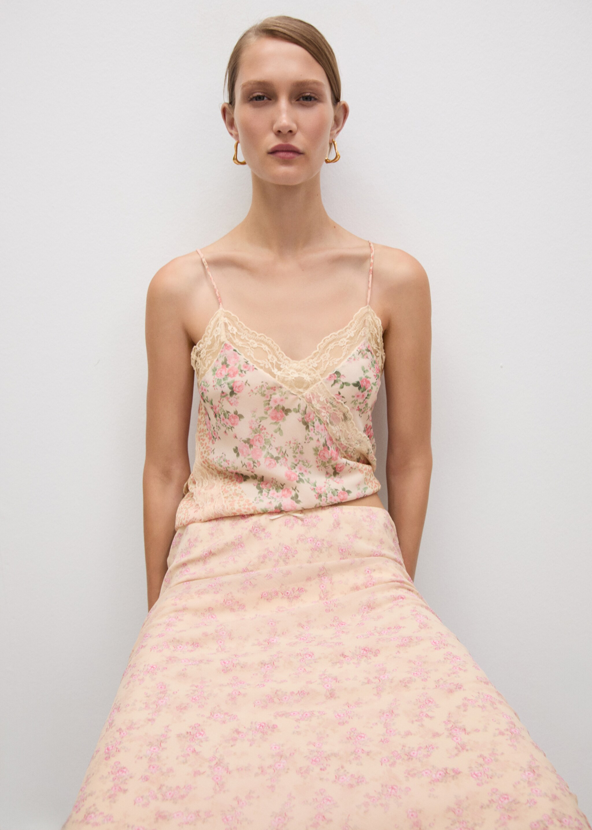 Falda larga estampado floral - Detalle del artículo 2