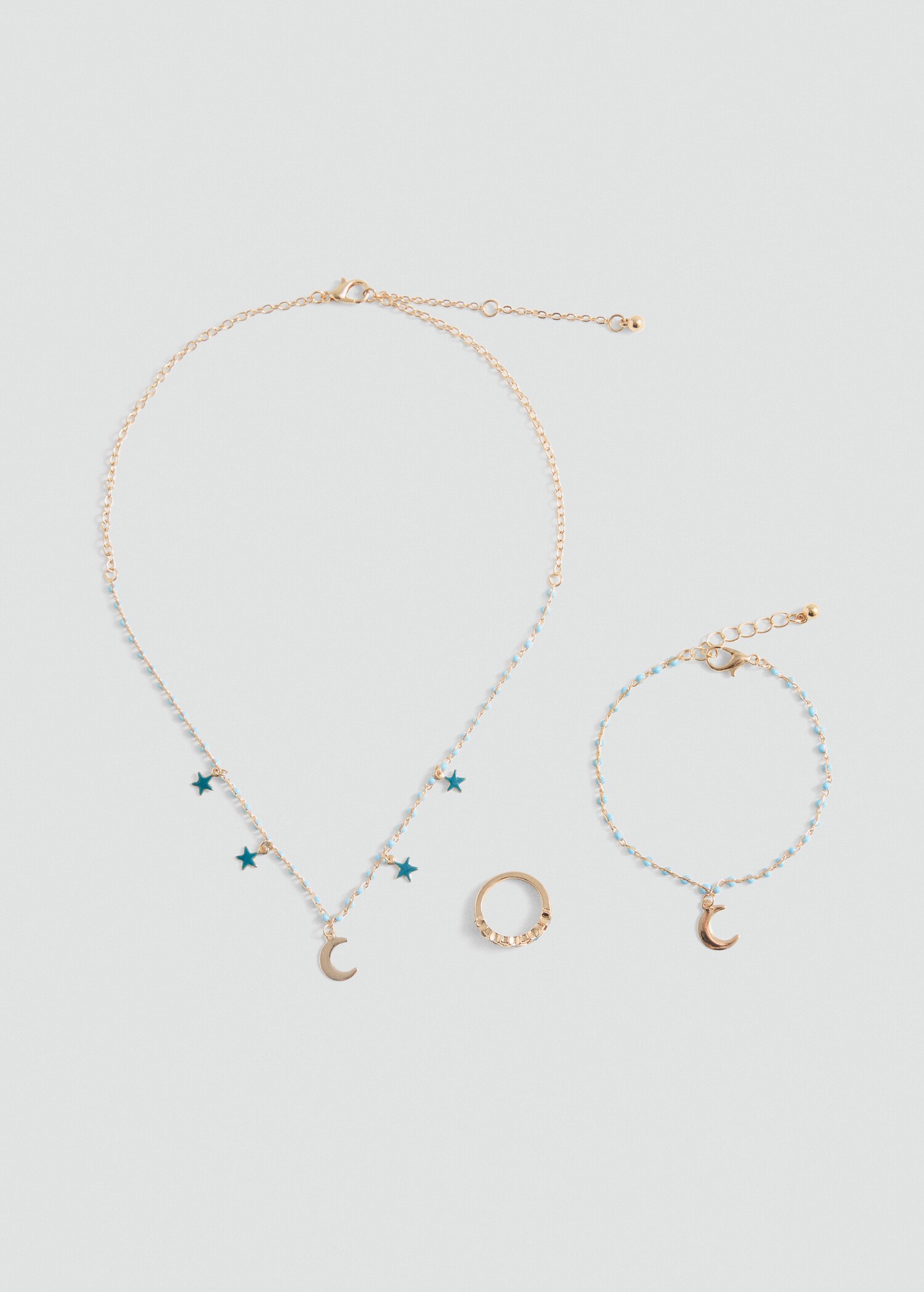Set collana, bracciale e anello - Articolo senza modello