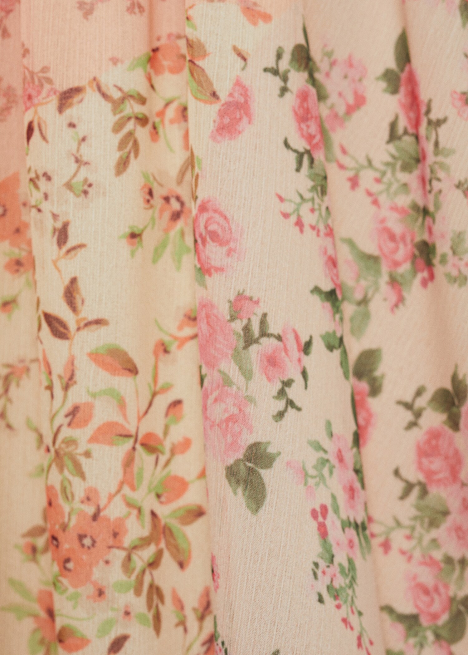 Short floral-print dress - Details of the article 0