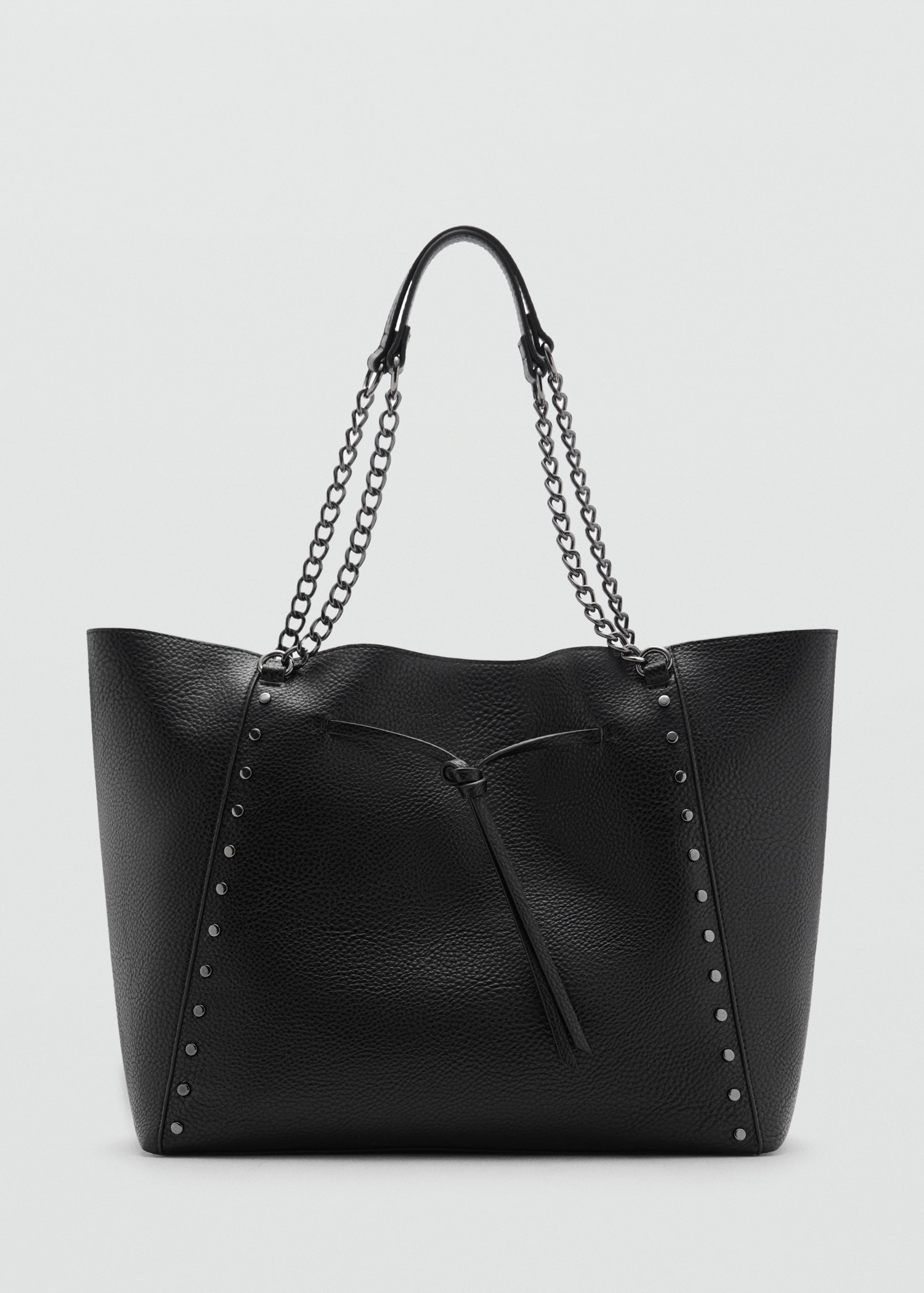 Leather-effect shopper bag - Article without model