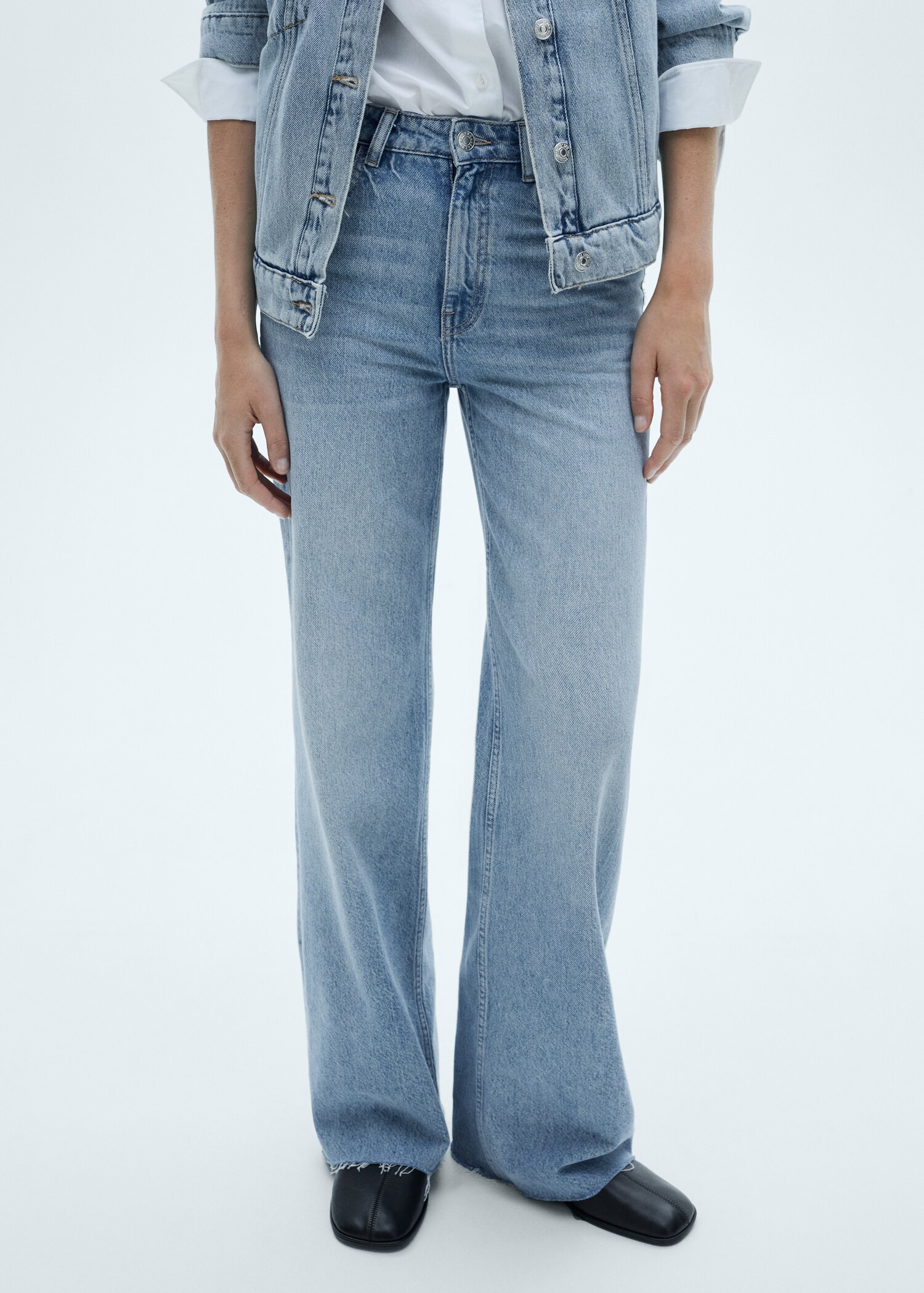 Danila medium-rise wideleg jeans  - Details of the article 1