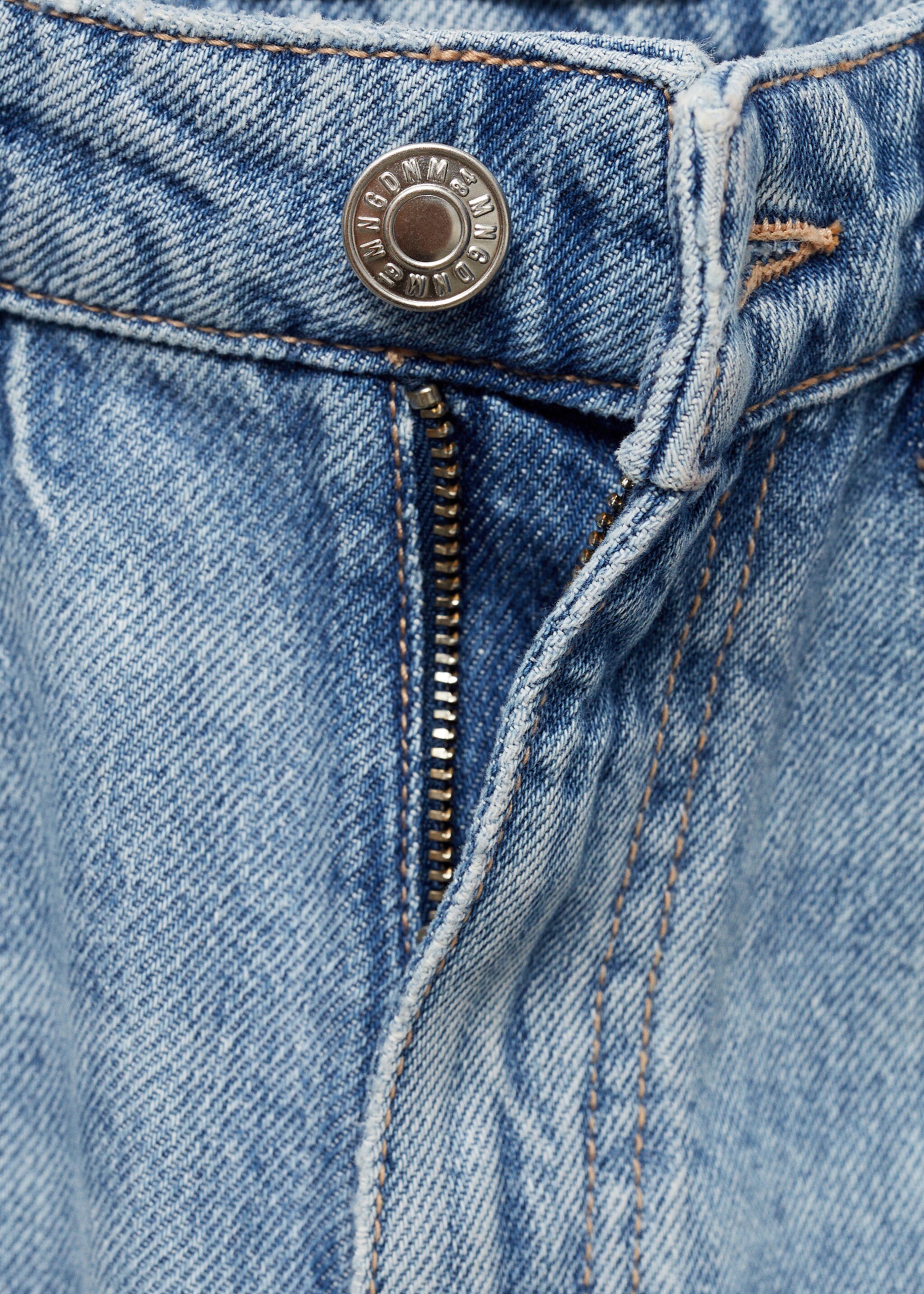 Danila high-waisted wide leg jeans - Details of the article 8, Medium Blue. Ref: 77044056-00.