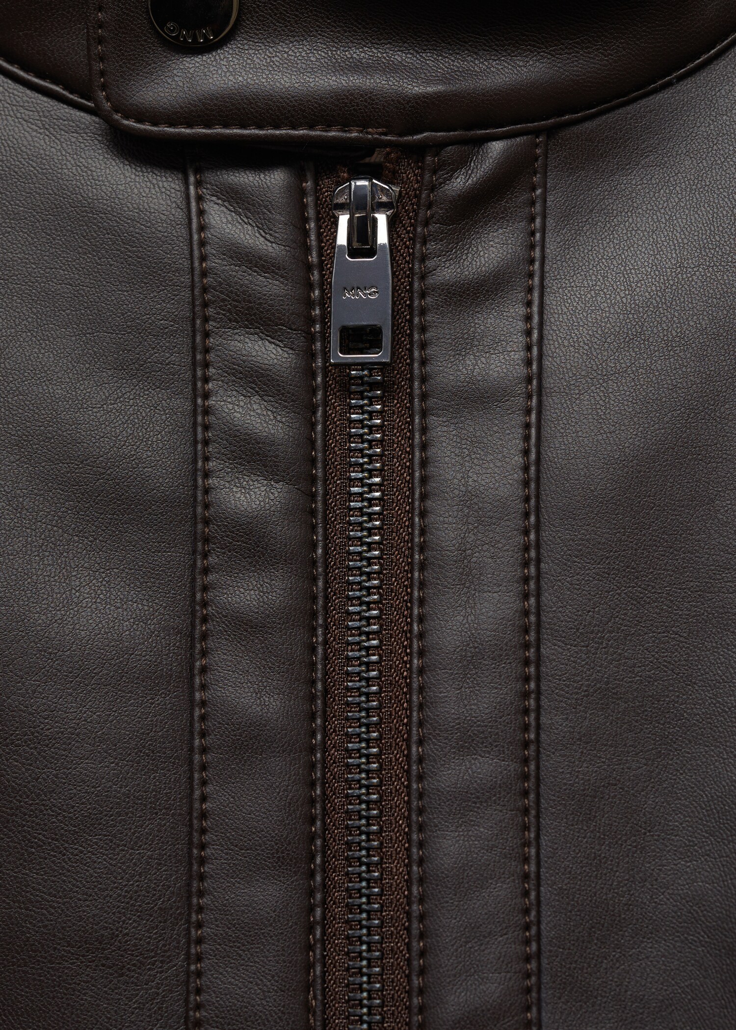 Nappa leather-effect jacket - Details of the article 8