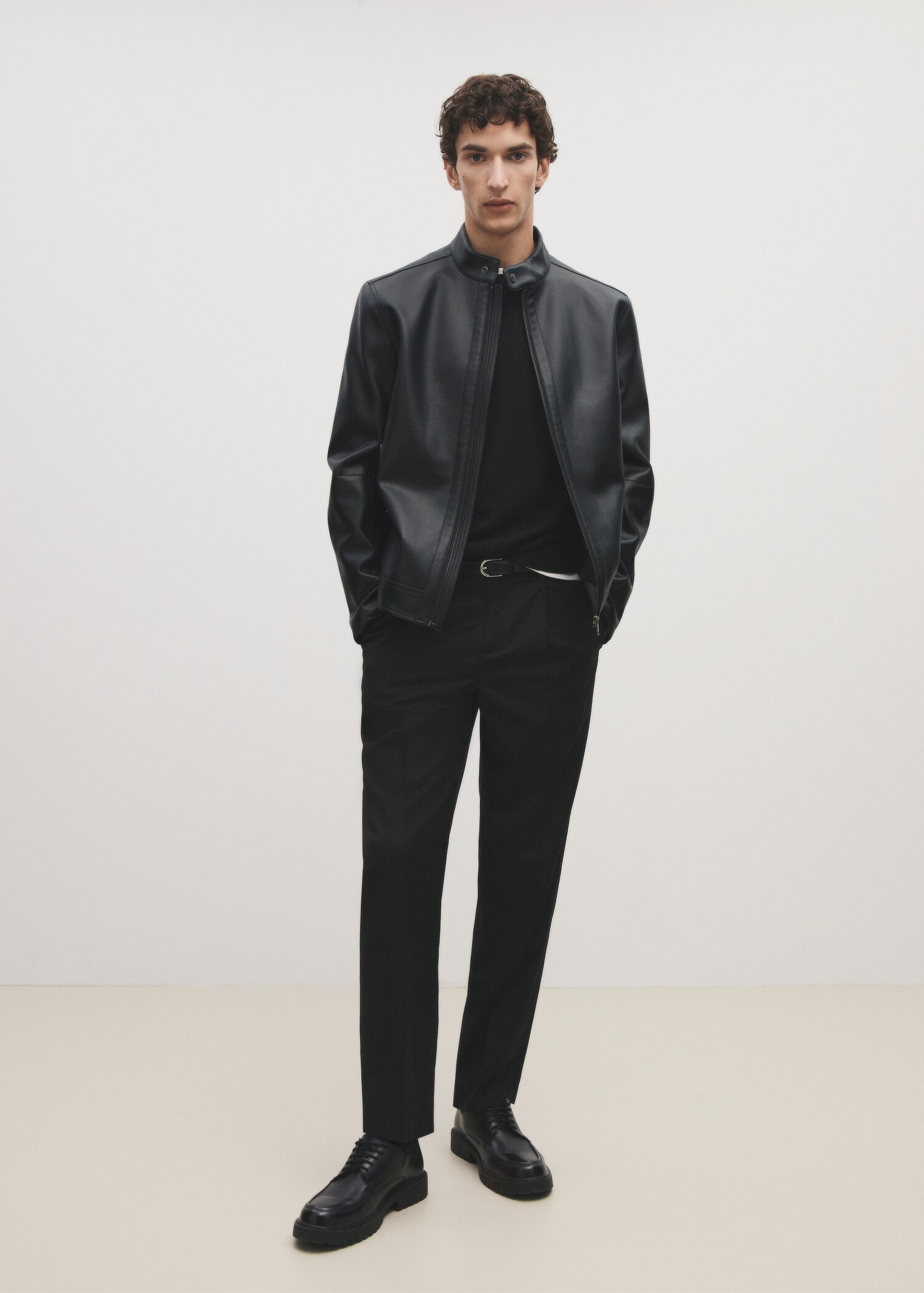 Nappa leather-effect jacket - Details of the article 5