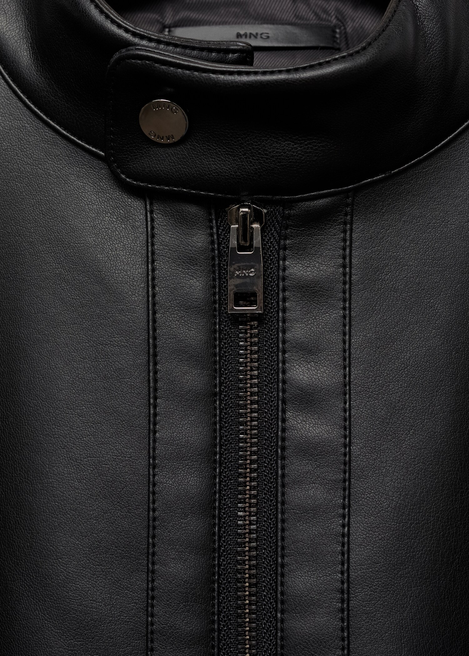 Nappa leather-effect jacket - Details of the article 8