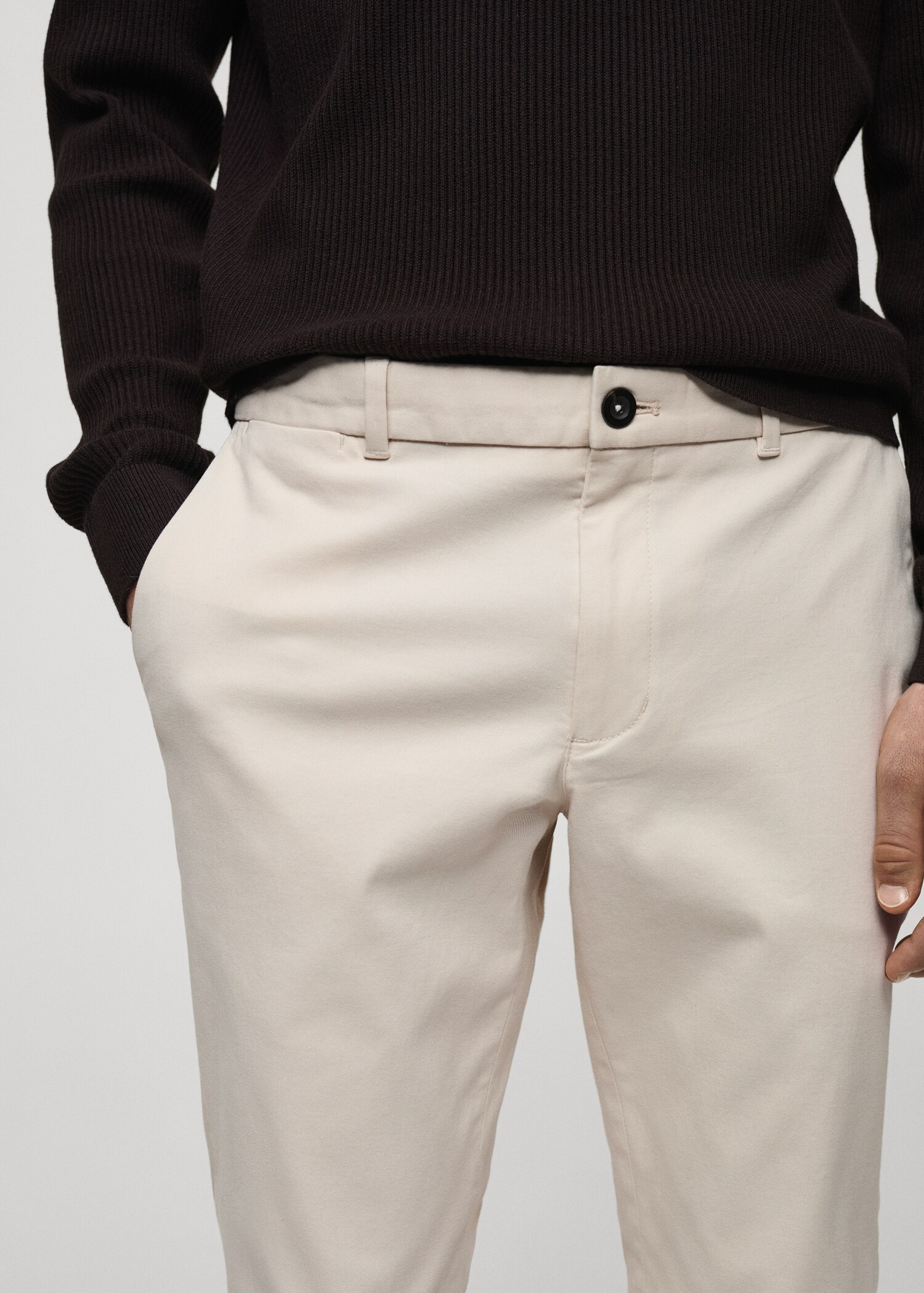Pantalón chino slim fit sarga - Detalle del artículo 1