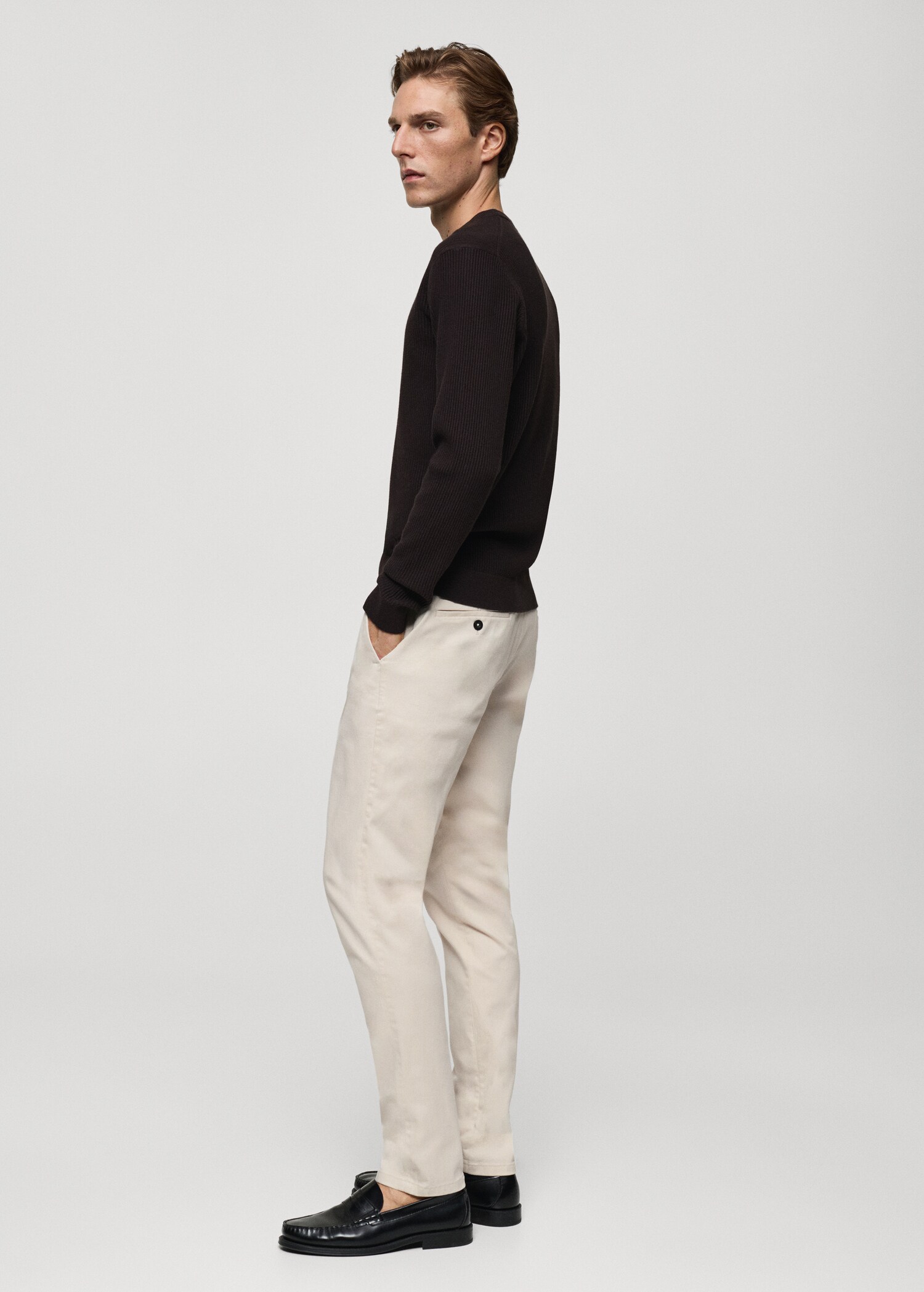 Pantalón chino slim fit sarga - Detalle del artículo 2