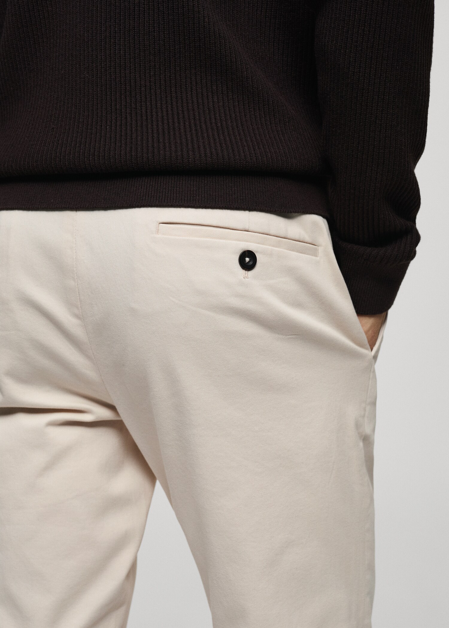 Pantalón chino slim fit sarga - Detalle del artículo 6