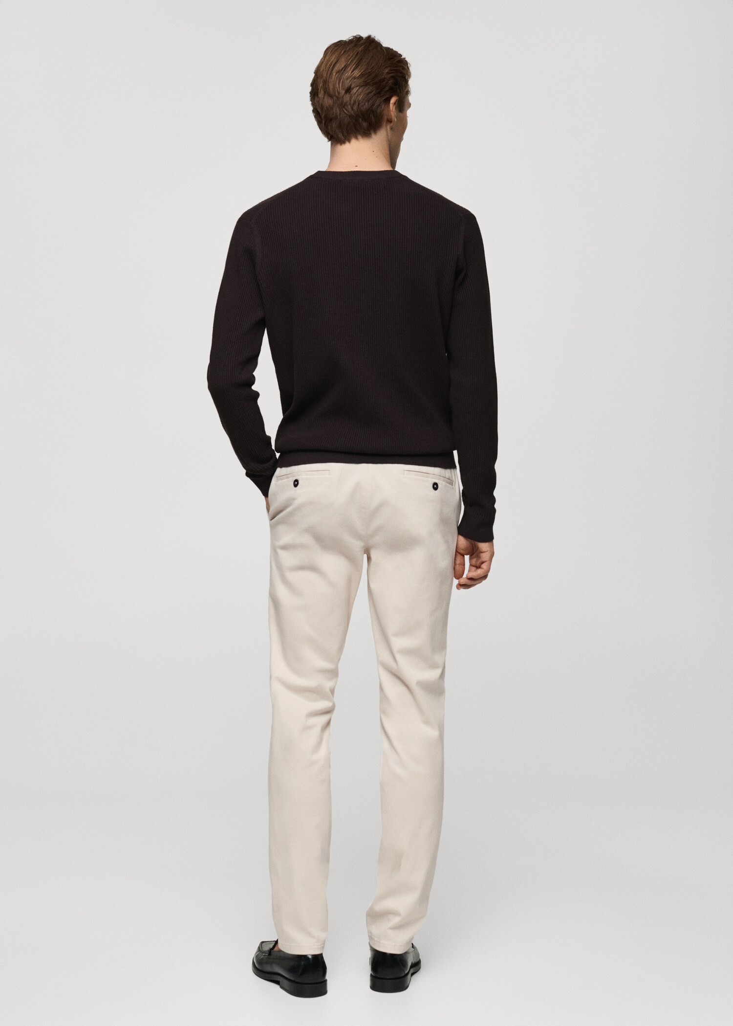 Pantalón chino slim fit sarga - Reverso del artículo