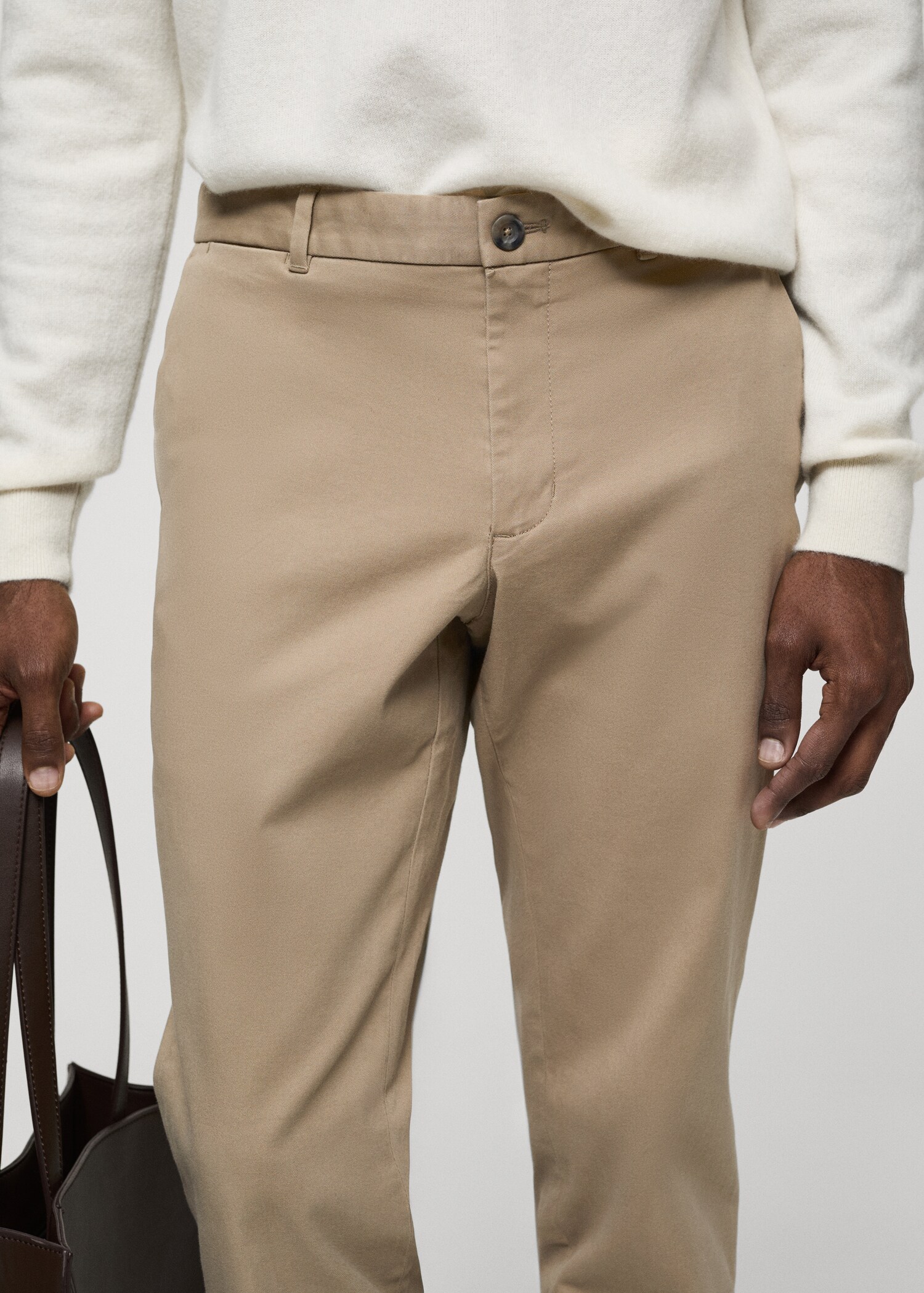 Pantalón chino slim fit sarga - Detalle del artículo 1