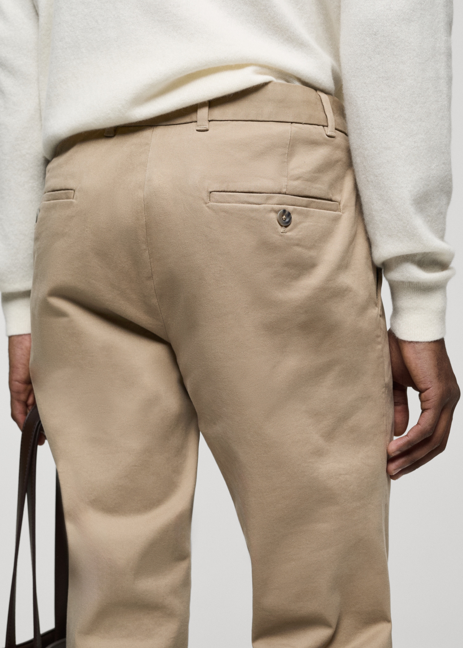 Pantalón chino slim fit sarga - Detalle del artículo 6