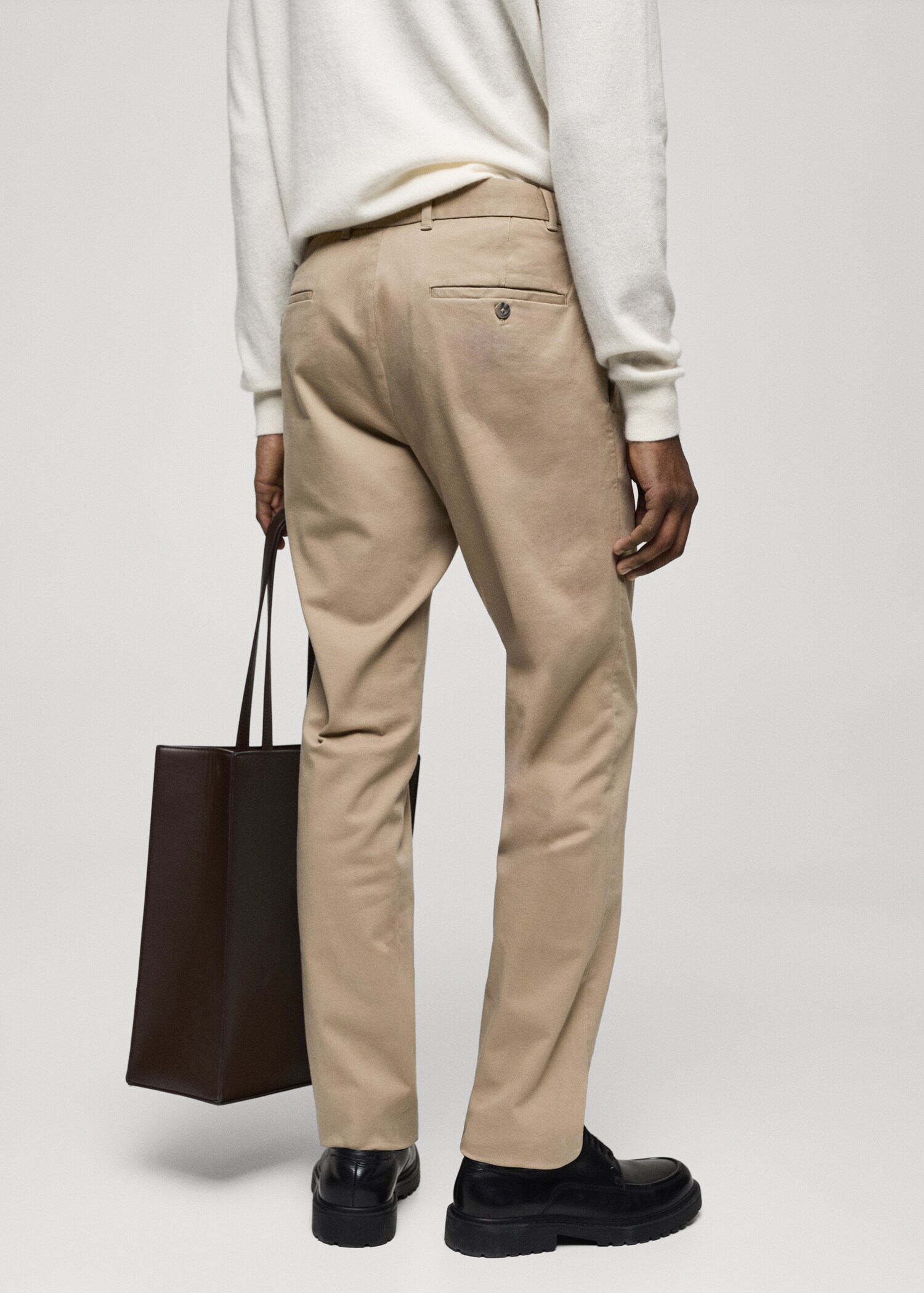 Pantalón chino slim fit sarga - Reverso del artículo