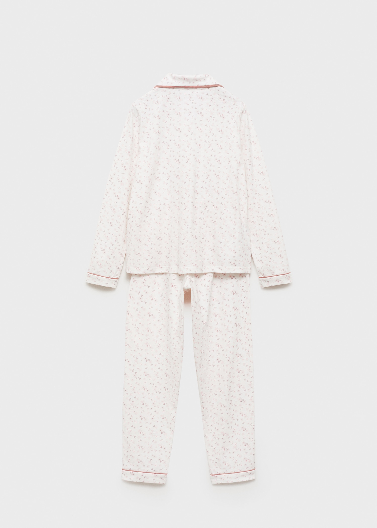 Printed cotton pyjamas - Reverse of the article