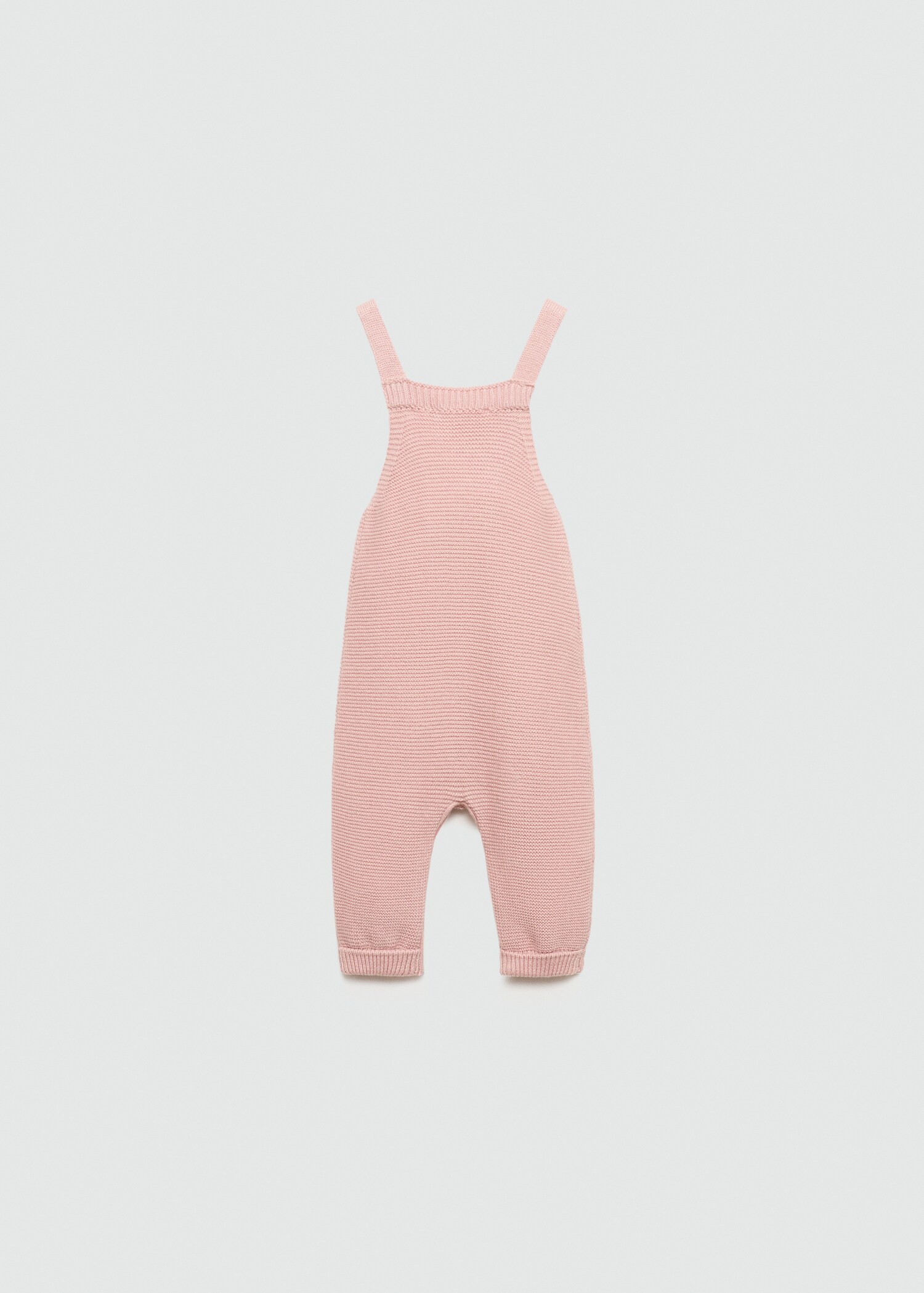 Cotton knit dungarees - Reverse of the article