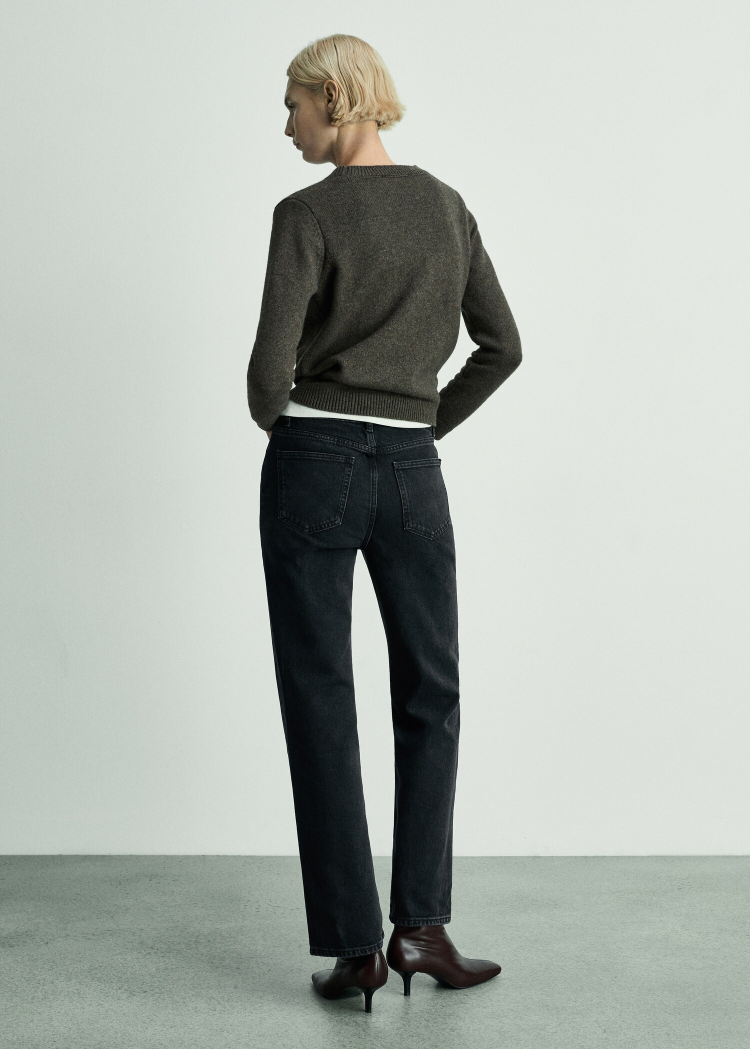 Jeans Matilda rectos tiro medio - Reverso del artículo
