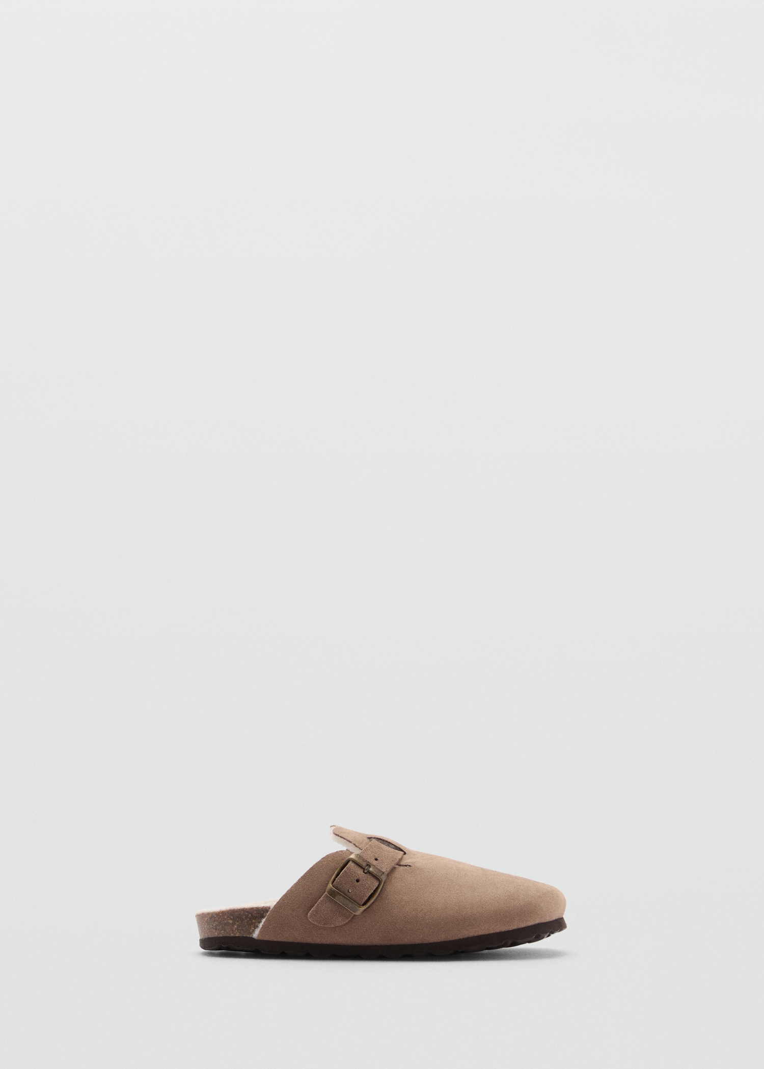 Sheepskin clogs with fur-effect lining - Article without model